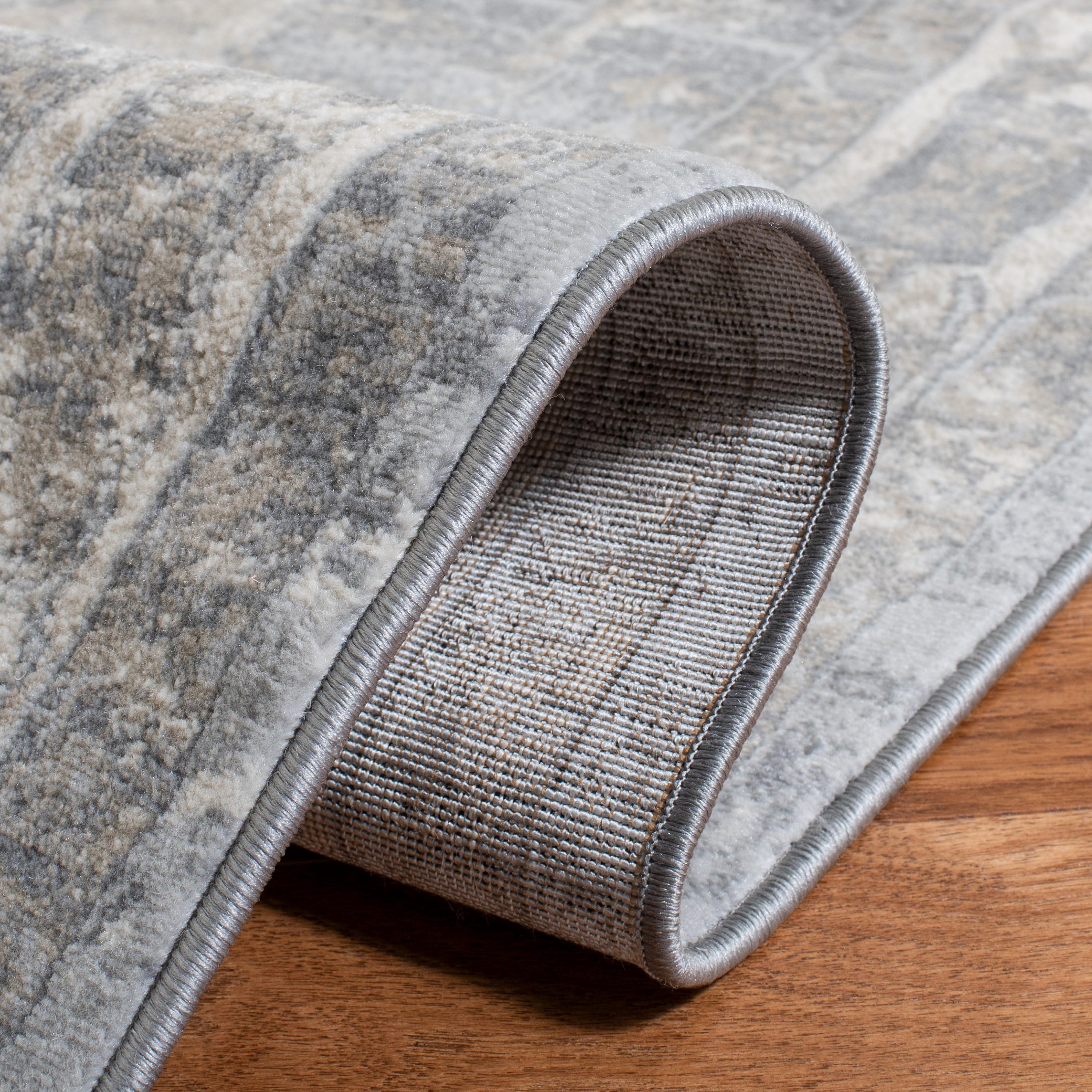 Brentwood BNT852 Power Loomed Indoor Area Rug - Cream/Grey - 4'x6' - Safavieh