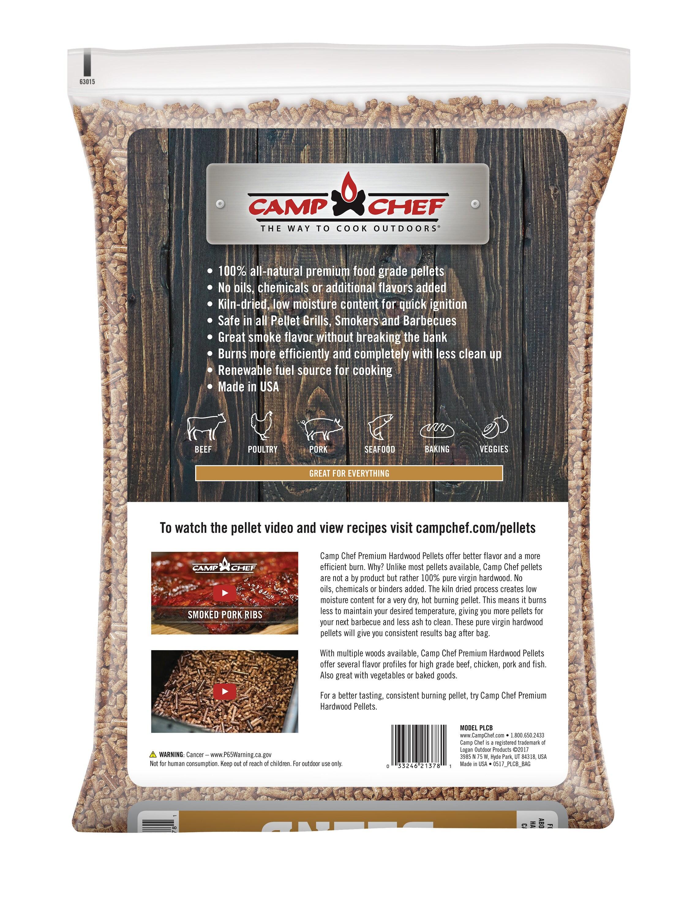 Camp Chef Smoker Grill Natural Competition Blend Hardwood Pellets, 20 Pounds