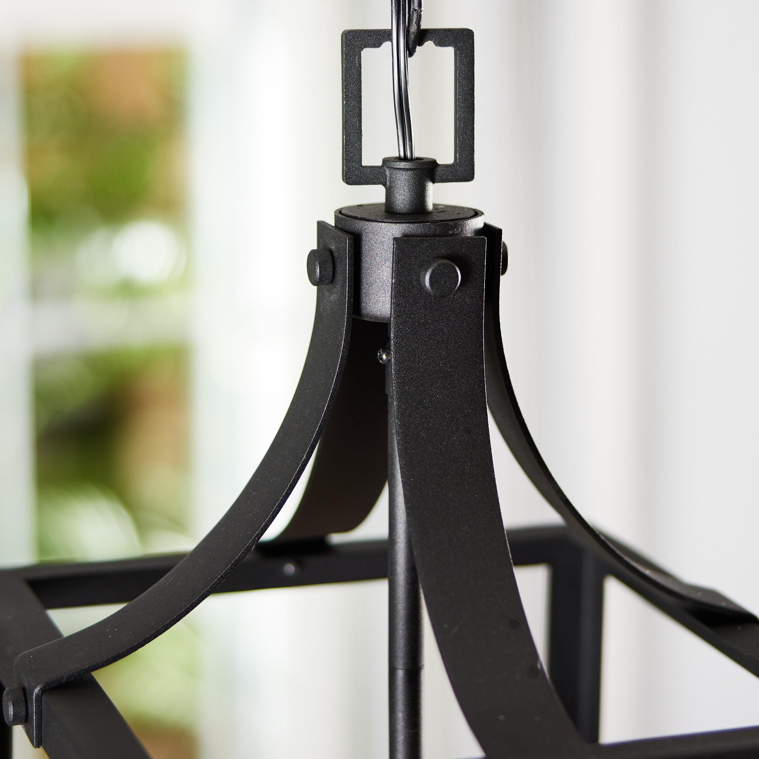 Labette 3-Light Black Bronze Accented Lantern Pendant