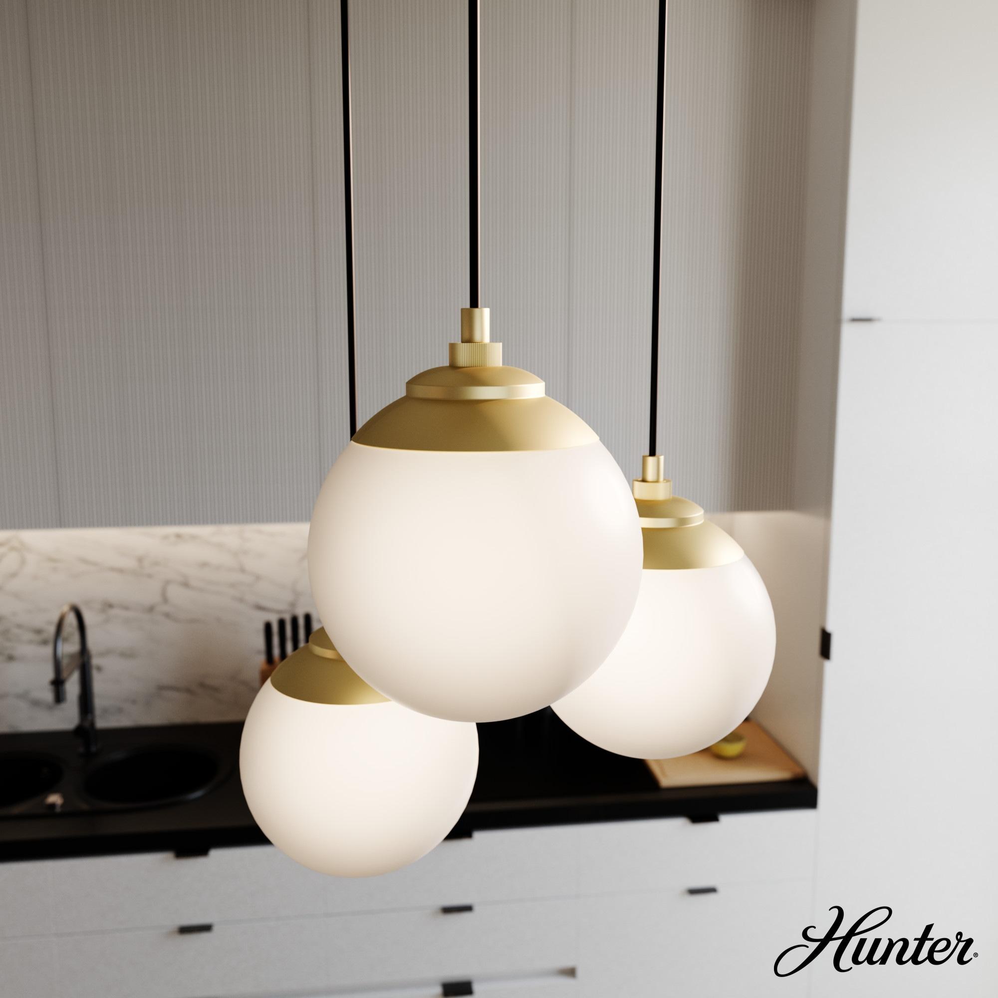 Hunter Fan Hepburn 3 - Light Cluster Globe Pendant