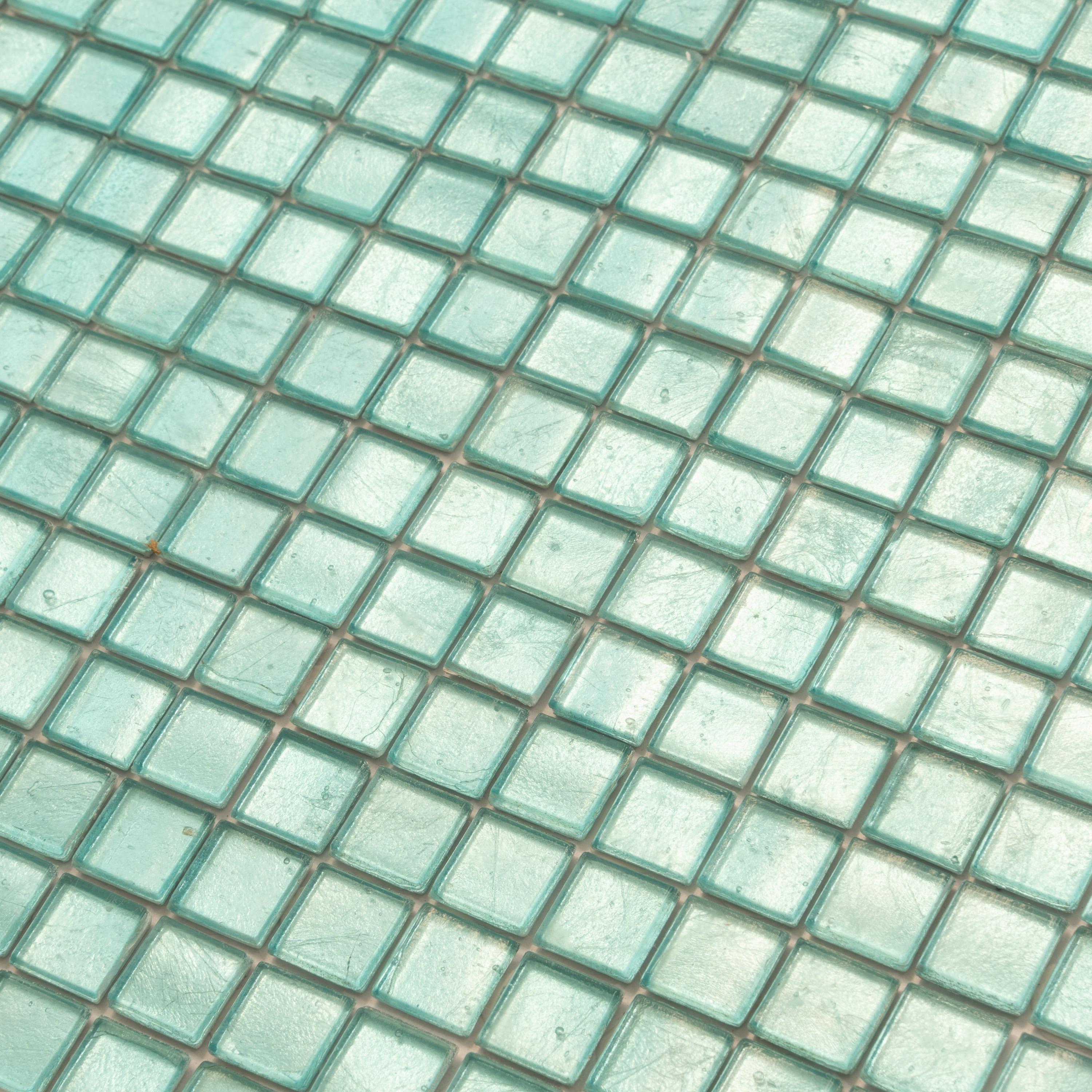Skosh 0.6" x 0.6" Glass Grid Mosaic Wall & Floor Tile