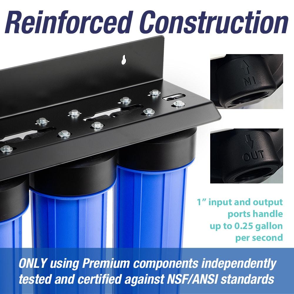 iSpring Blue Triple-Stage Whole House Water Filtration System