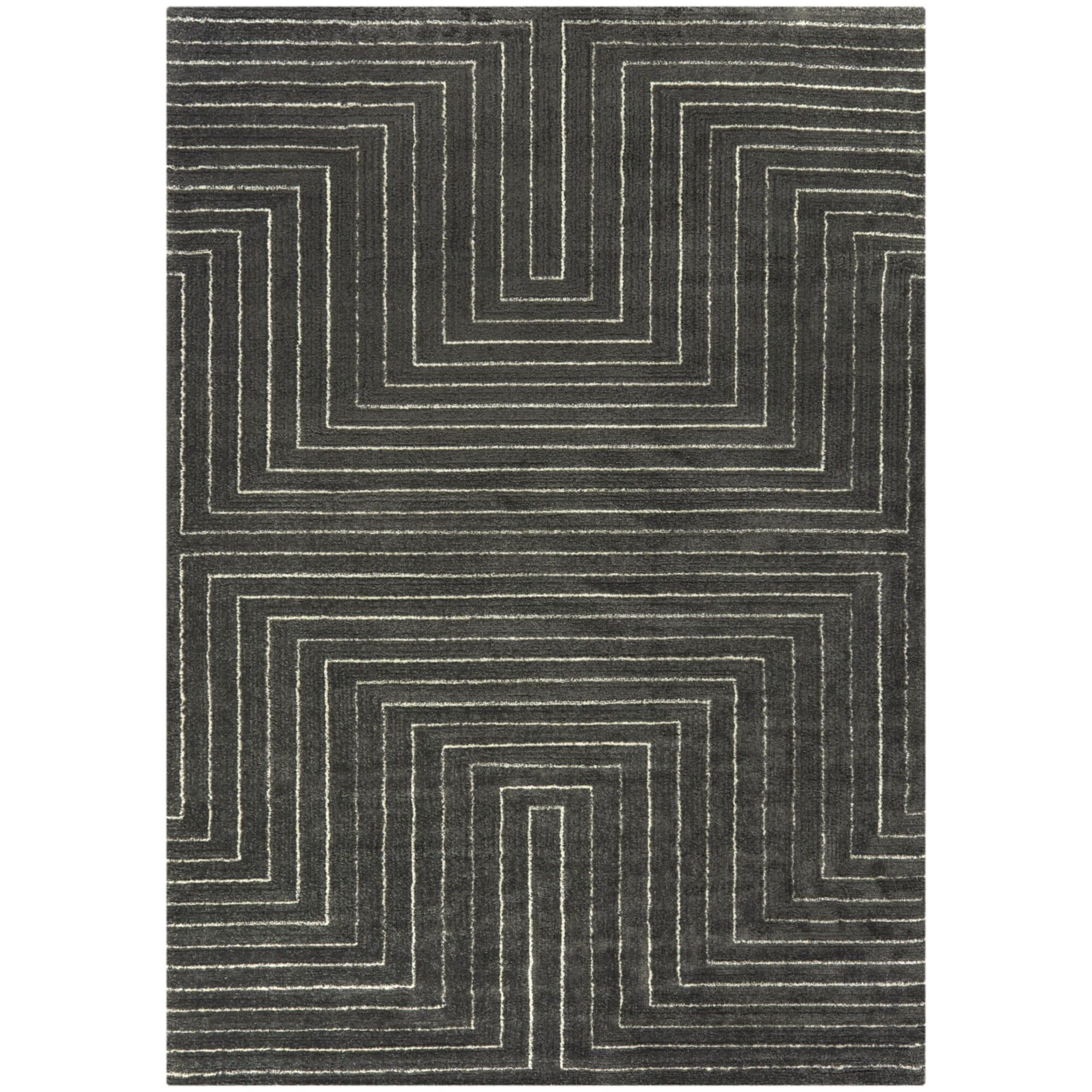 2'7"x7' Carmody Transitional Geometric Rug Gray - Balta Rugs: Indoor Runner, Medium Pile, Fade & Stain Resistant