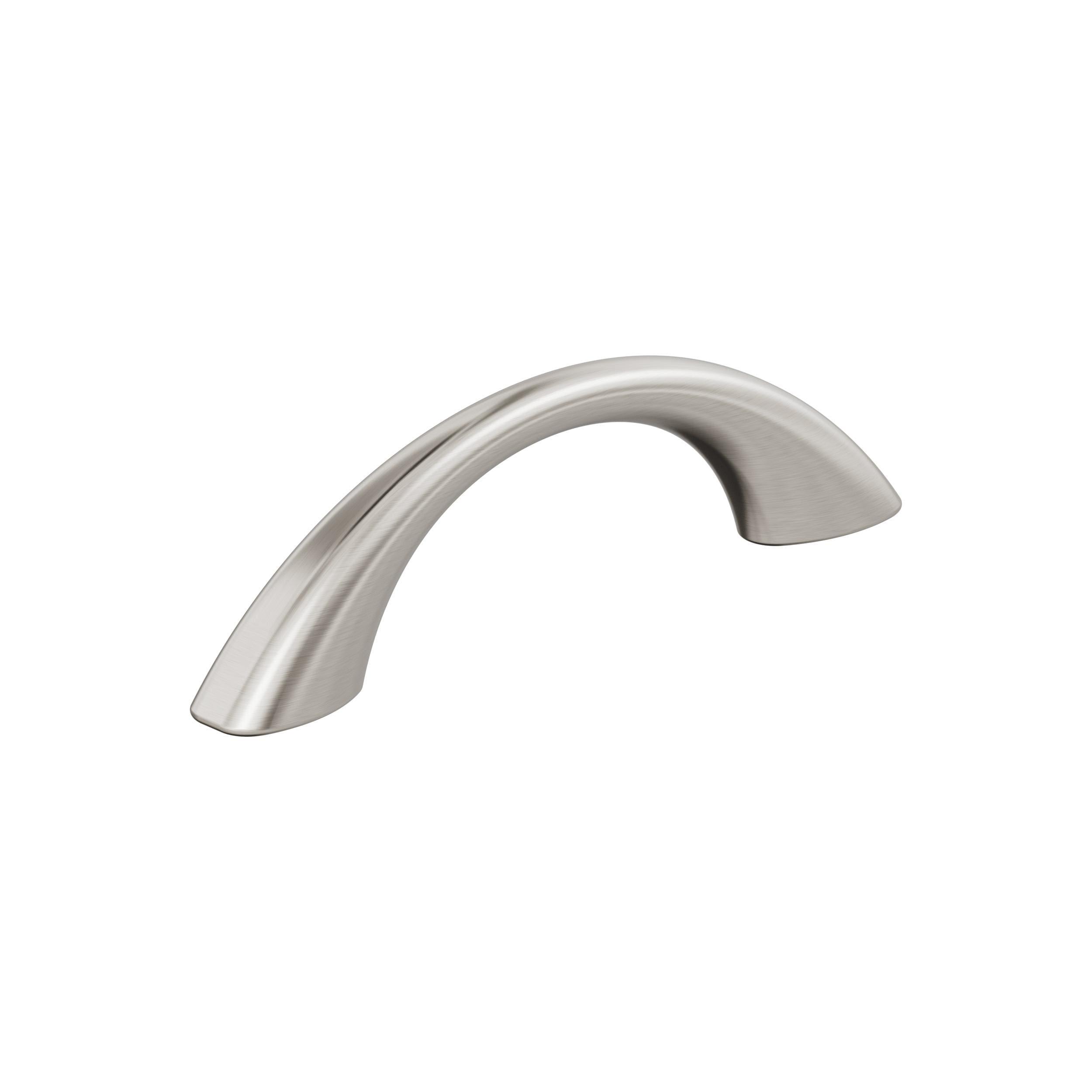 Satin Nickel 3-Inch Brushed Cabinet Pull with Mounting Hardware