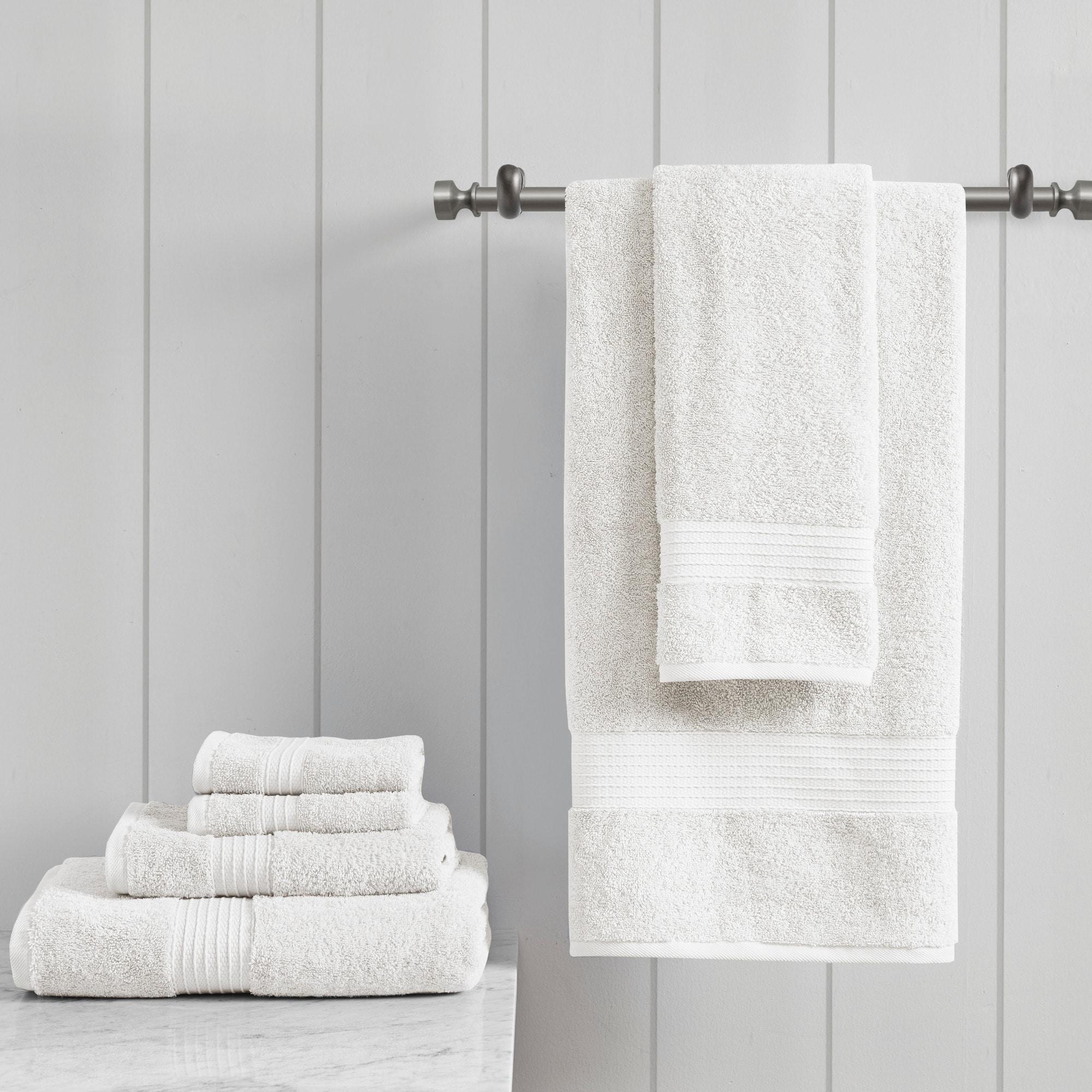 Madison Park 6 Piece 100% Organic Cotton Bath Towels Multi-Size Set