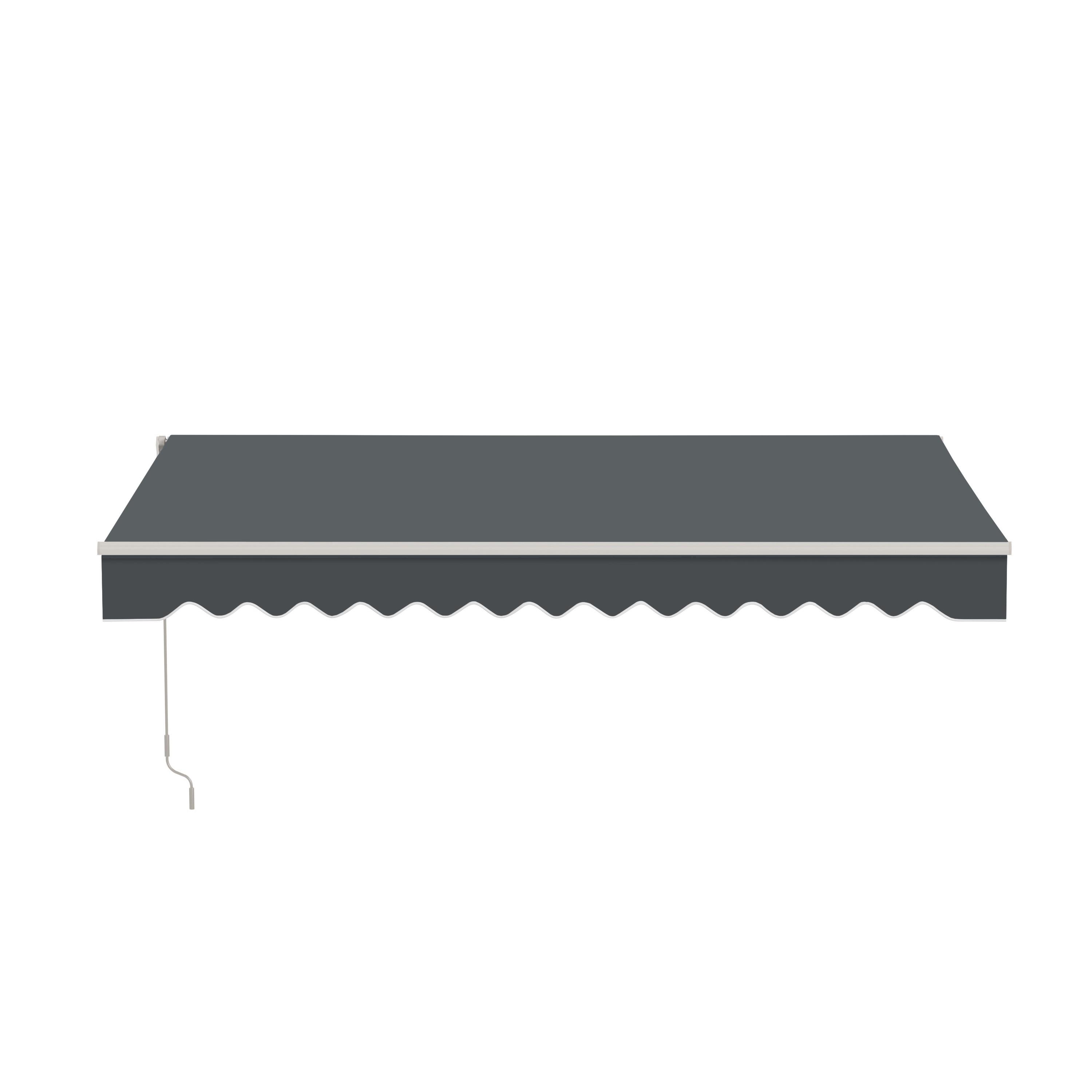 Retractable Patio Awning - White Frame