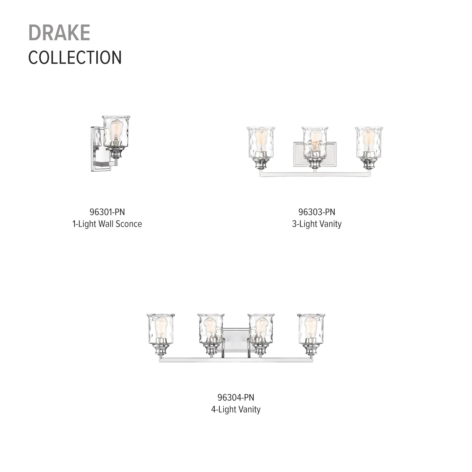 Designers Fountain Drake Polished Nickel 5 Light Chandelier, 96385-PN