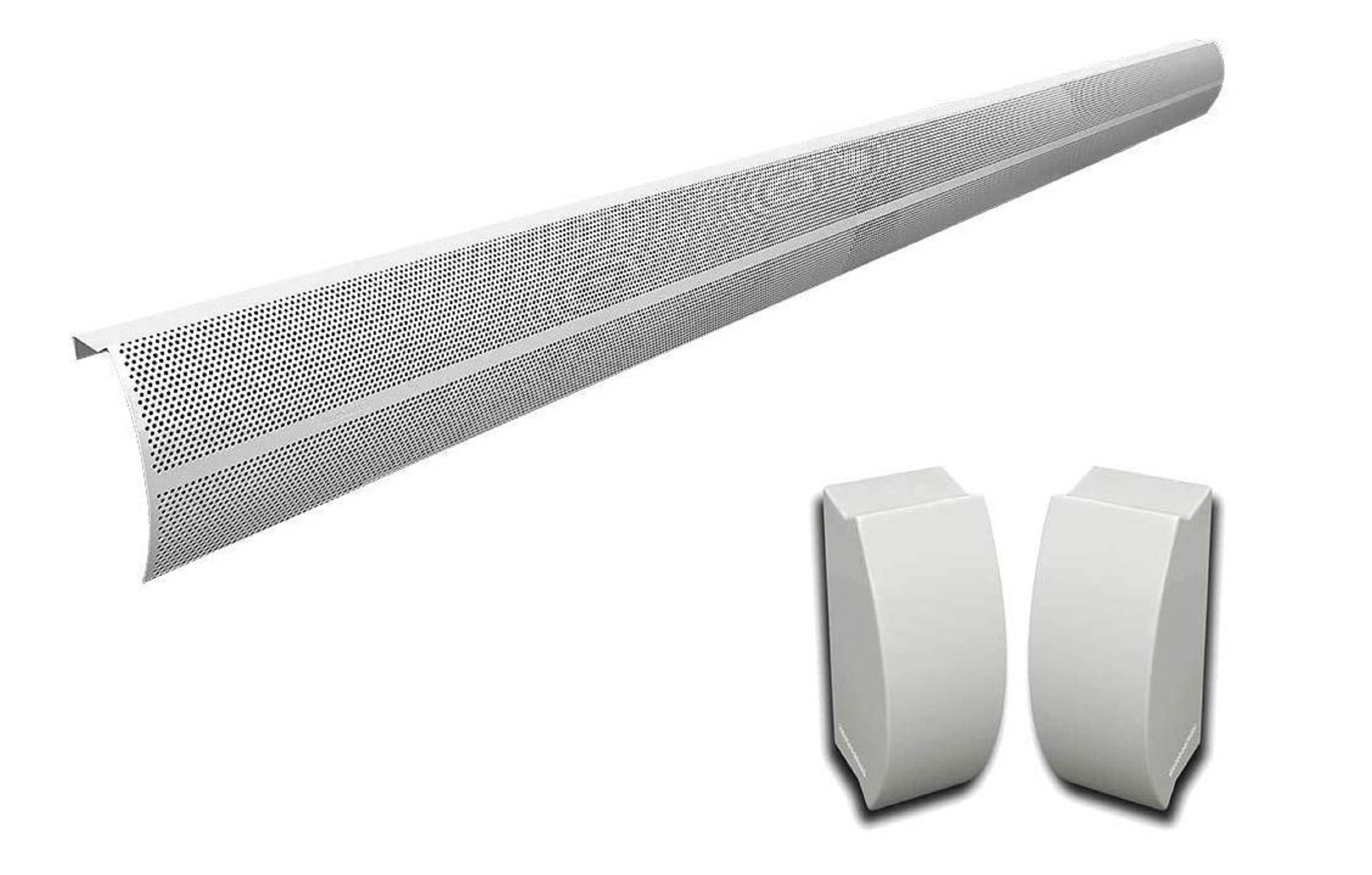 Elliptus 7-ft White Galvanized Steel Slip-On Baseboard Heater Cover
