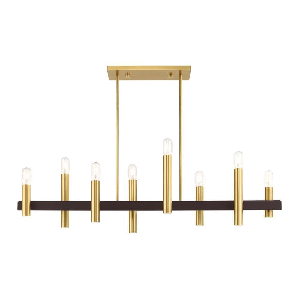 Livex Lighting Helsinki 8 - Light Chandelier in  Satin Brass/Bronze