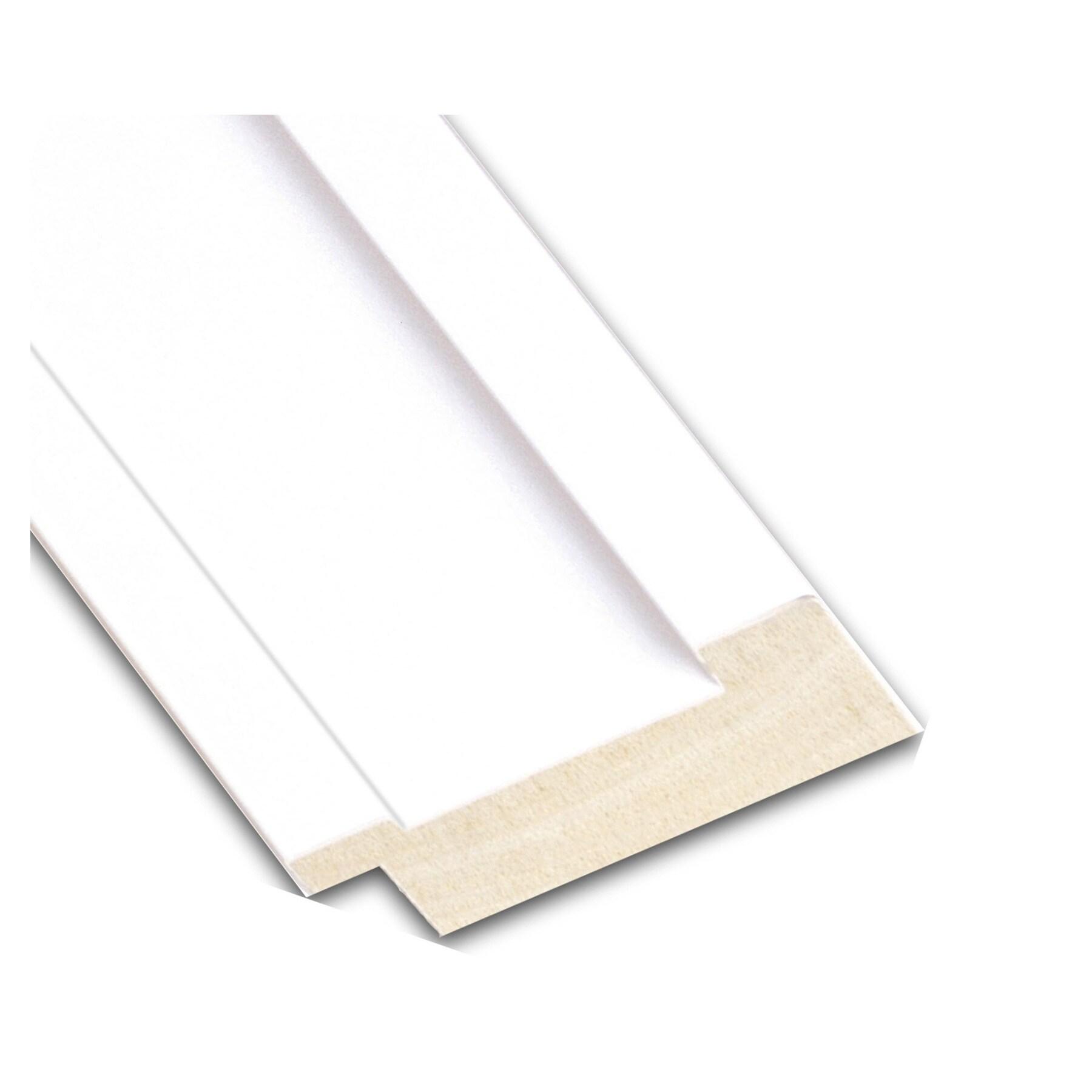 Amanti Art Beveled Wood Bathroom Wall Mirror - Craftsman White Frame Outer Size: 21 x 25 in