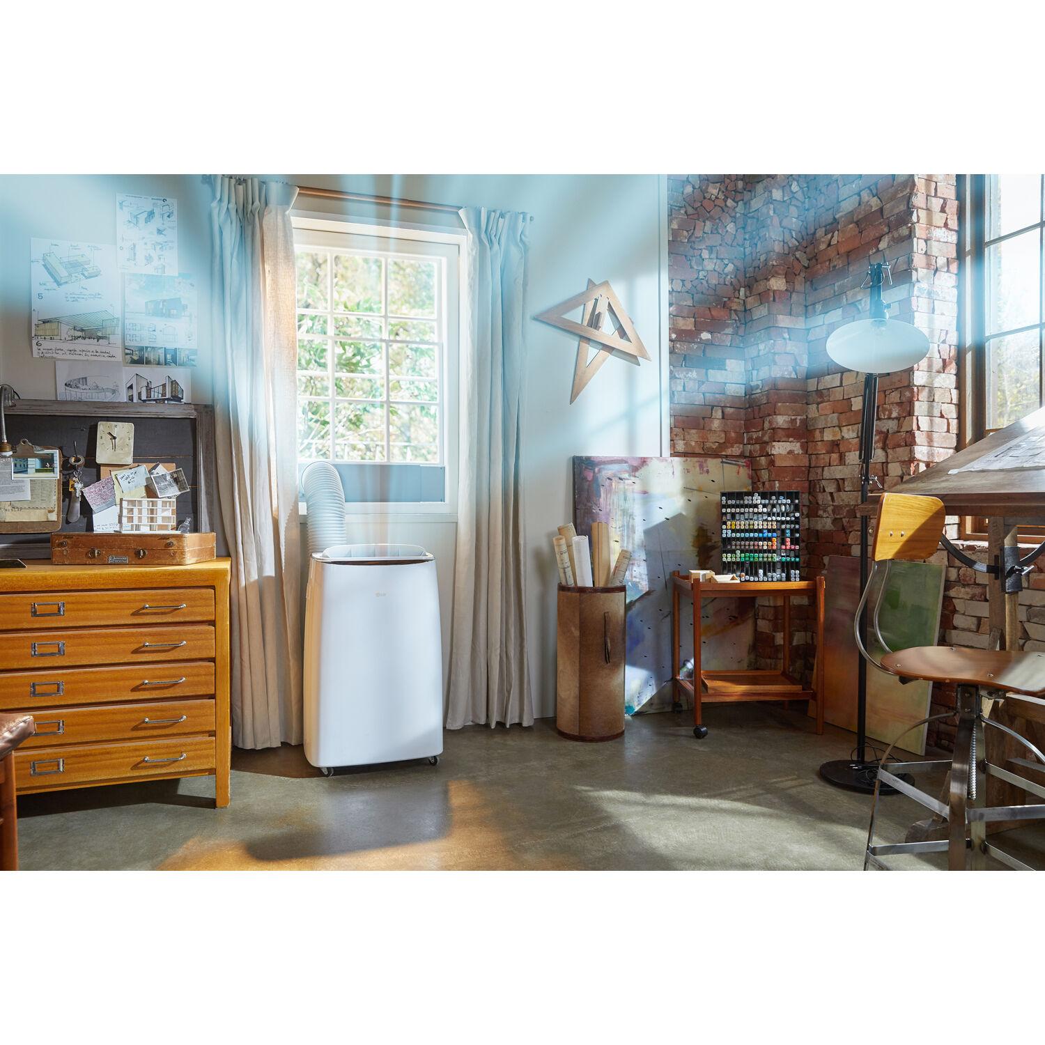 115V Dual Inverter Portable Air Conditioner with Wi-Fi Control in White for Rooms up to 450 Sq. Ft.