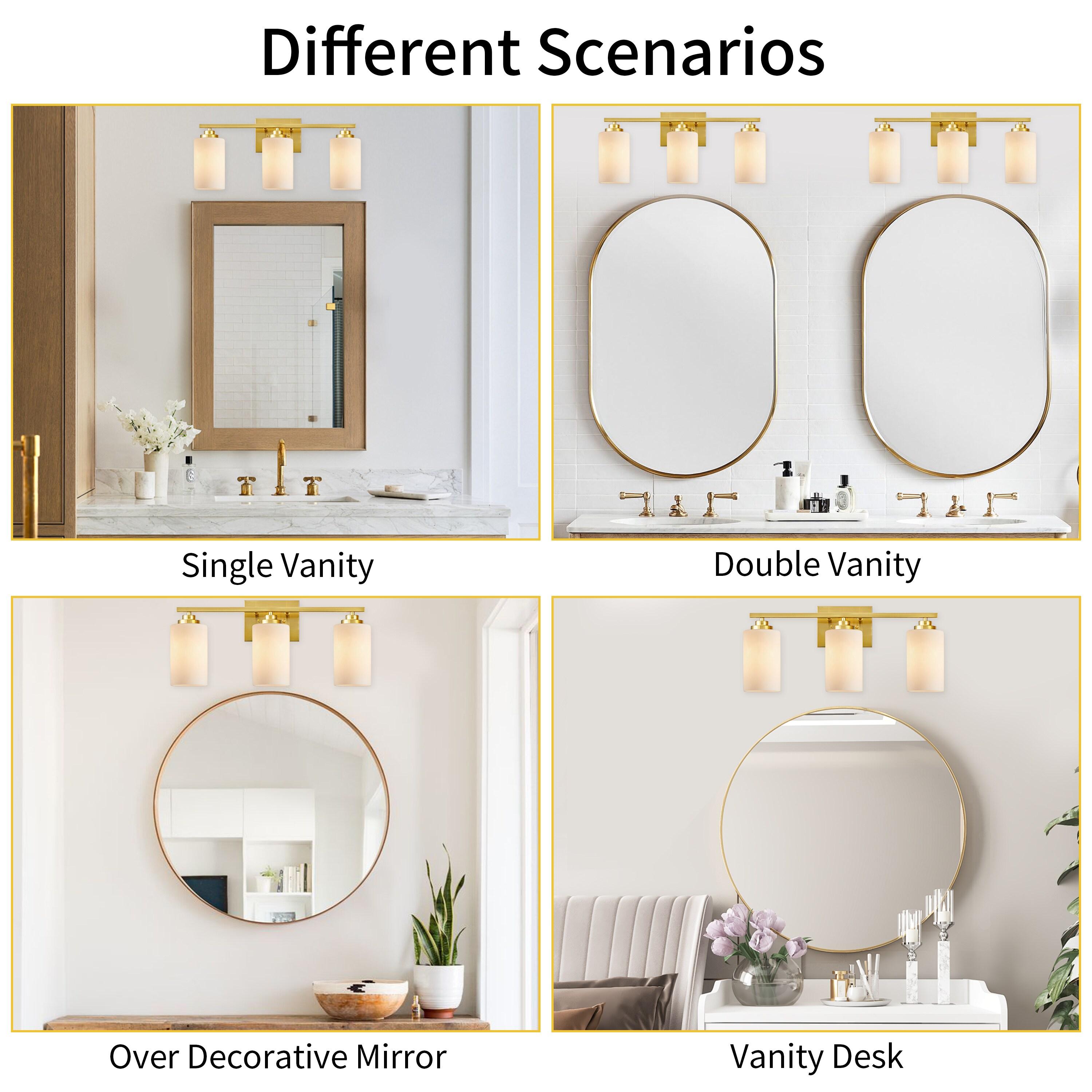 Kawoti Vanity Light With Frosted White Glass