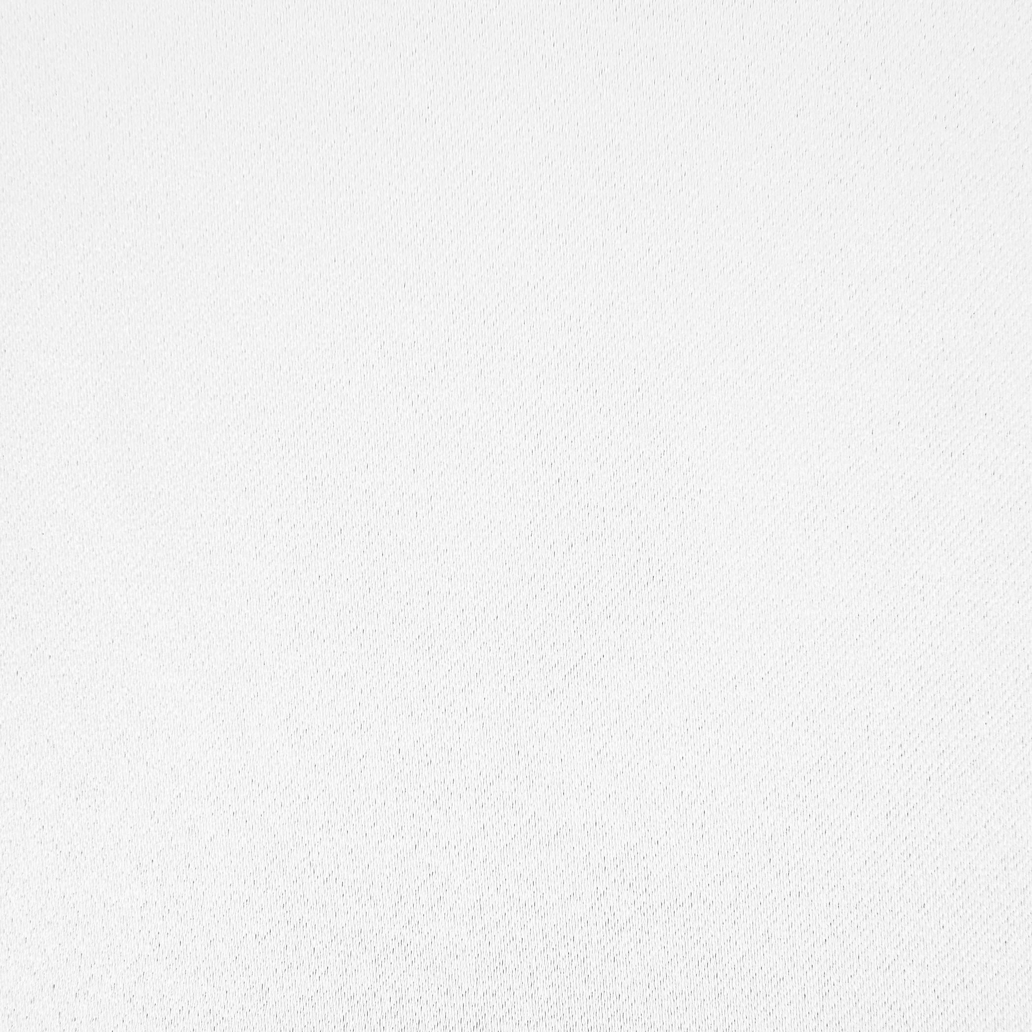 40"x63" Sun Zero Blackout Bergen Rod Pocket Curtain Panel White: Energy Efficient, Noise Reduction, Thermal Insulated