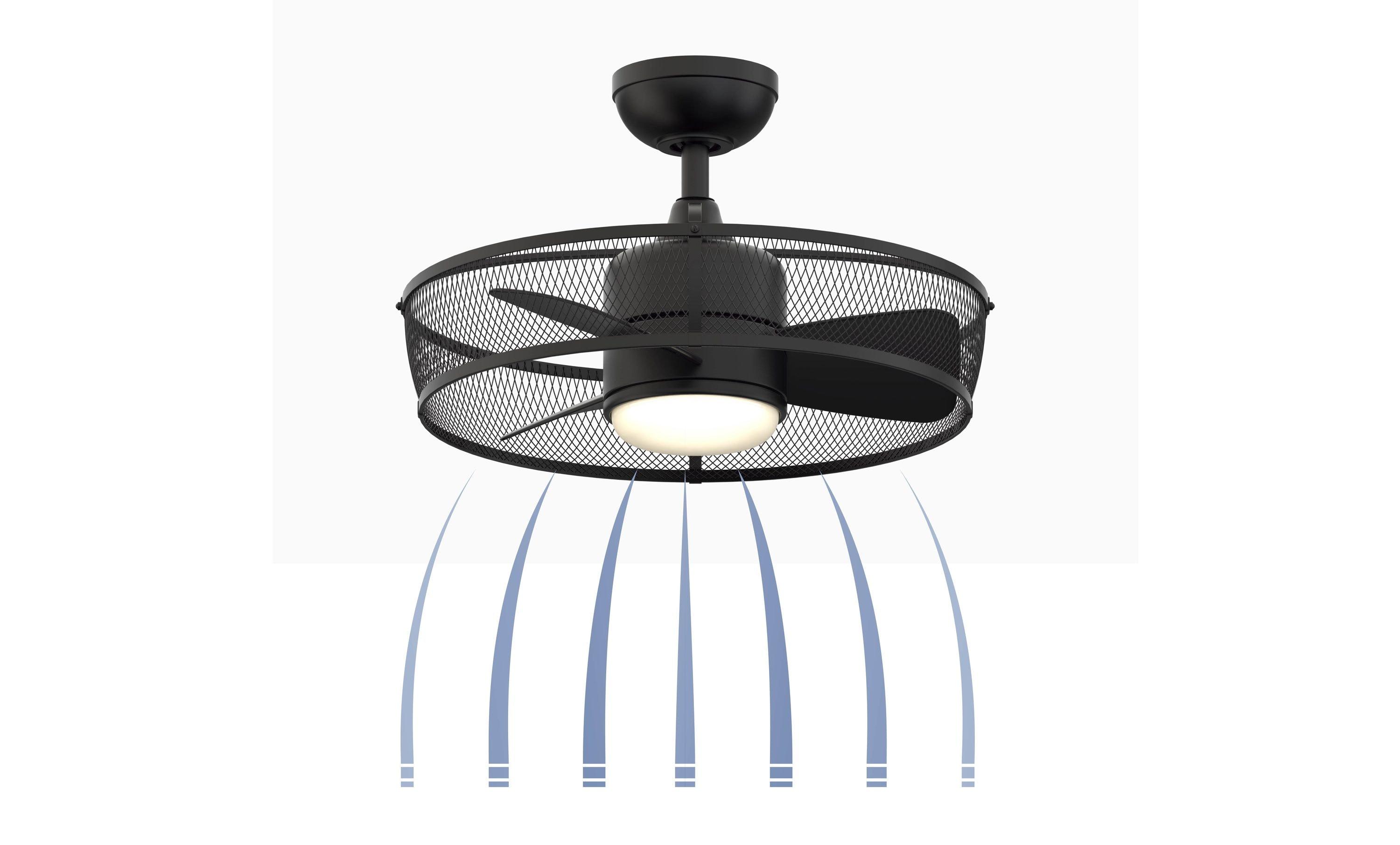 Fanimation Henry 20 Black Indoor/Outdoor Ceiling Fan