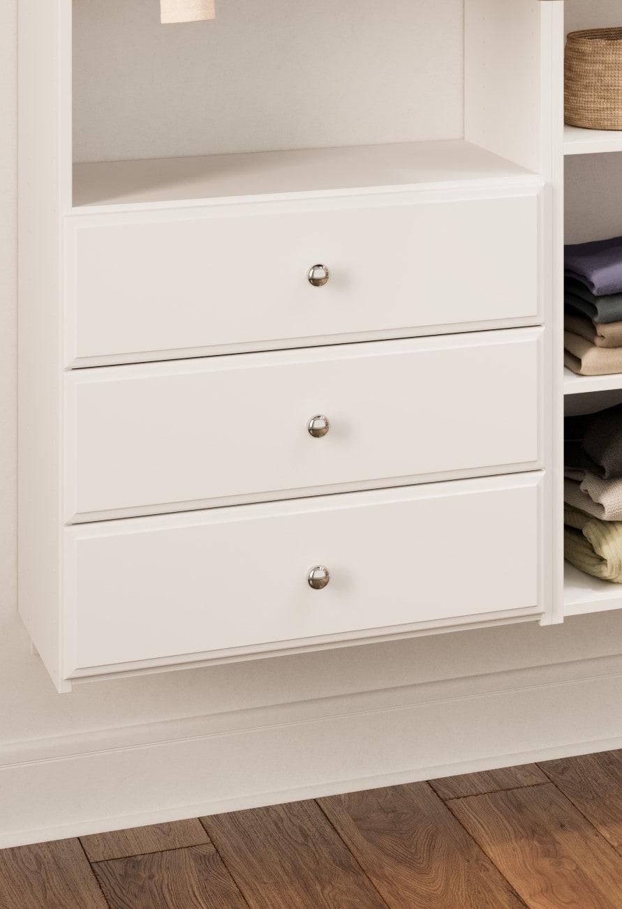 Easy Track Ph32 25-1/8" Wide Elite Closet Organizer System - White