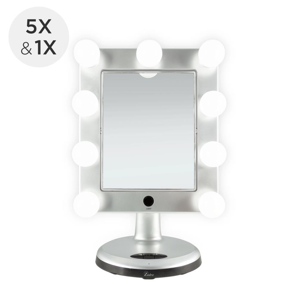 Zadro Melrose LED Makeup Mirrors w/ Magnification & Bluetooth Speaker