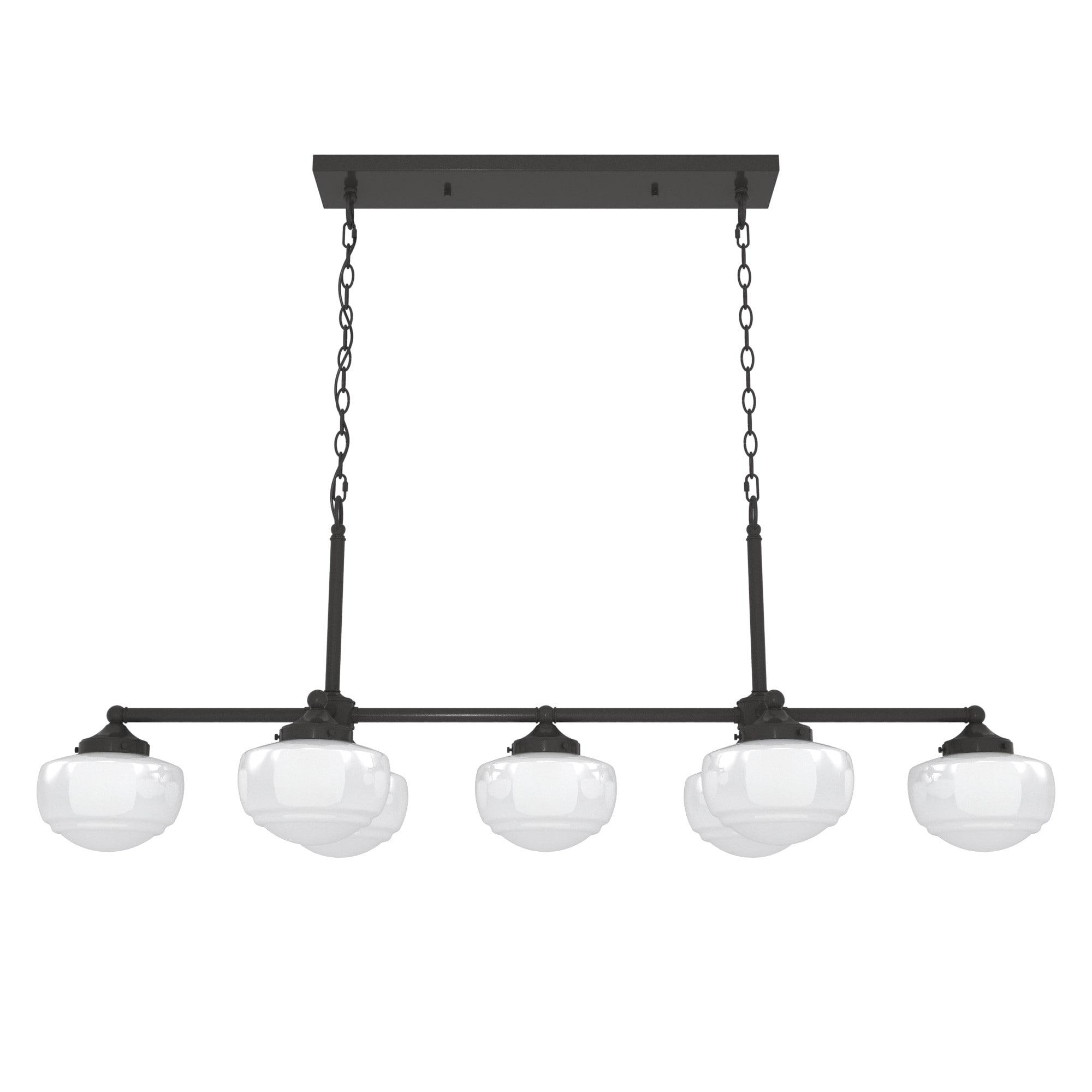 Hunter Saddle Creek 7 Light Linear Chandelier Ceiling Light Fixture