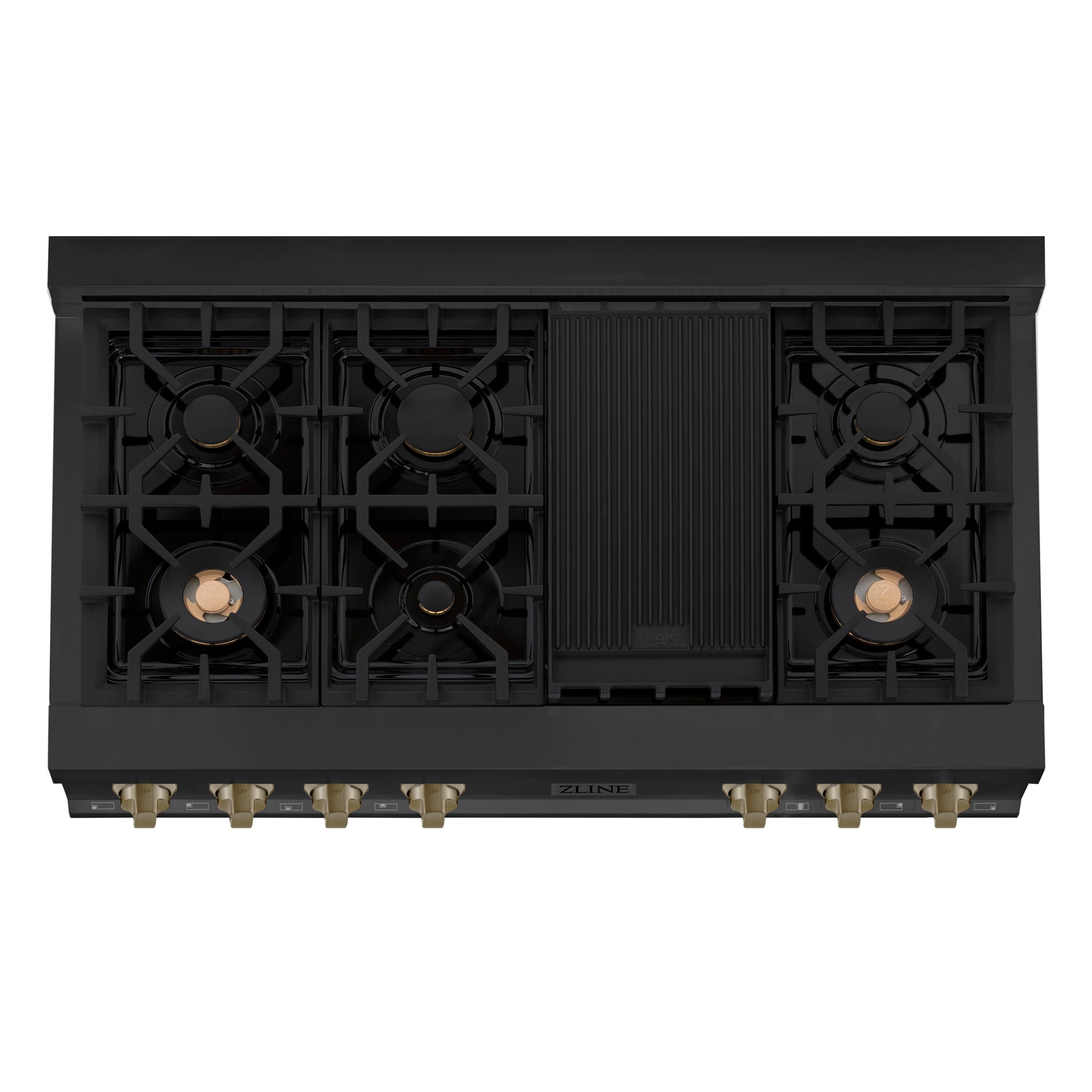 ZLINE Autograph 48 in. Legacy Gas Rangetop in Stainless Steel