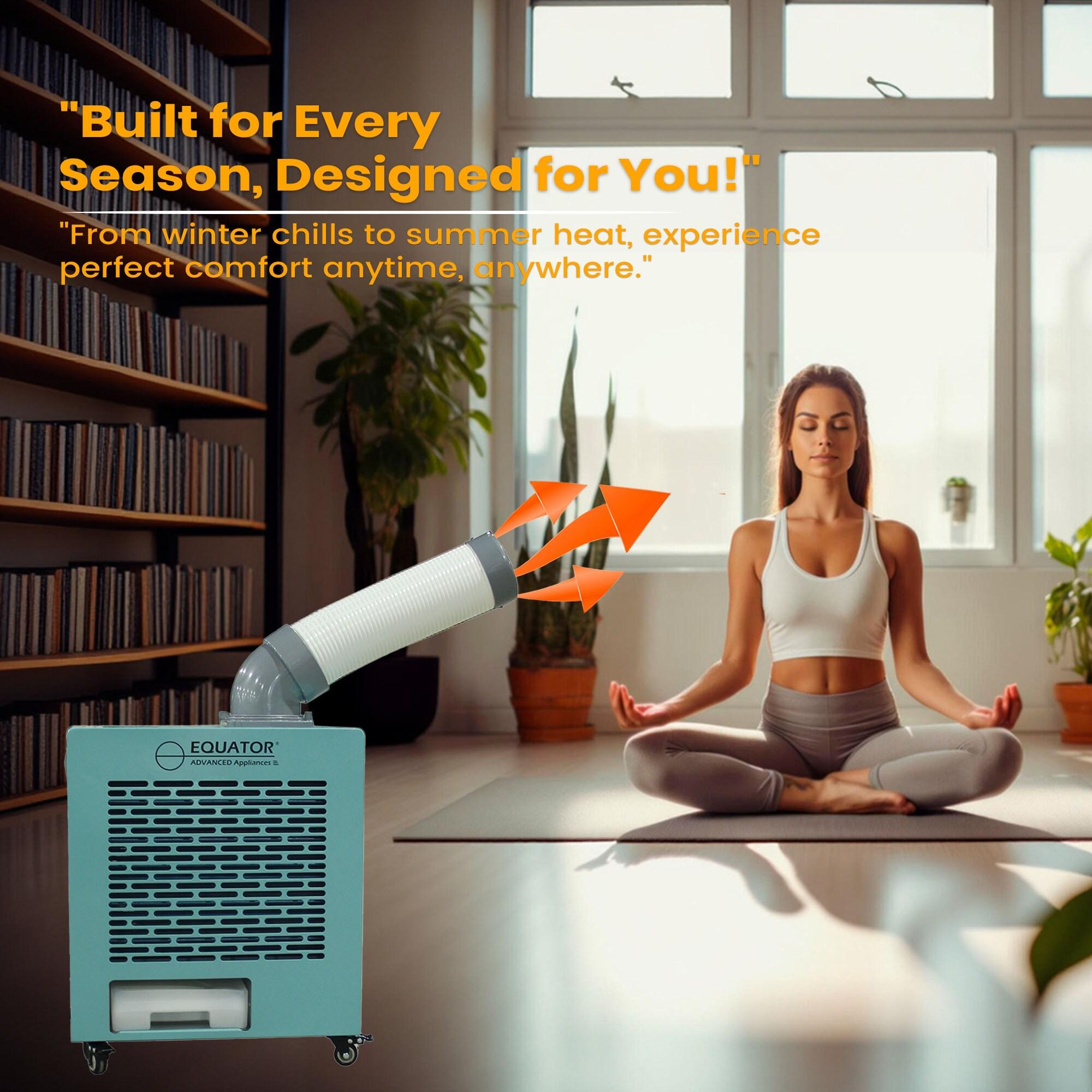 Equator Advanced Appliances Equator 3-in-1 AC Heater Air 9000BTU Outdoor Air Conditioner/ Spot Cooler IP24 Casters 110V