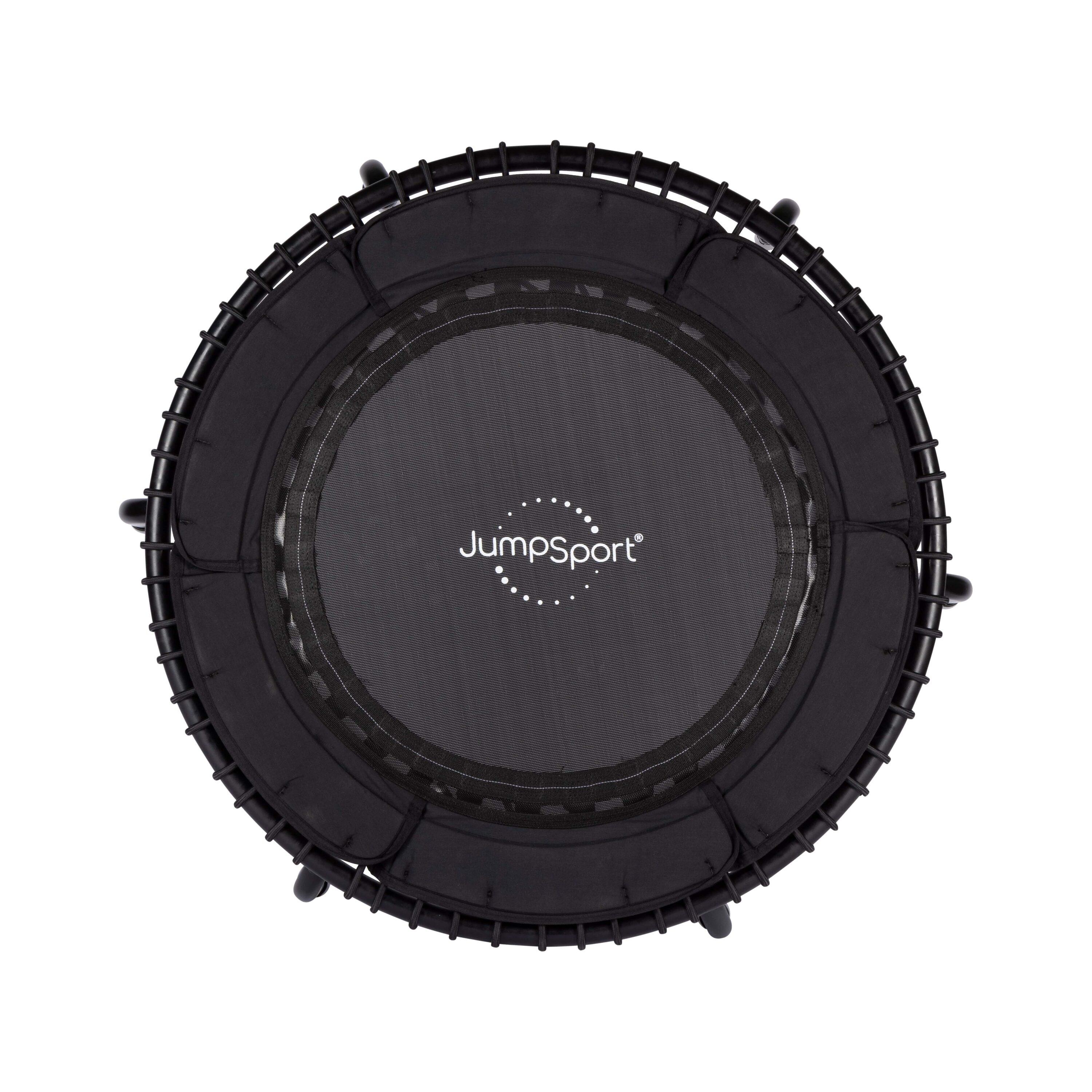 JumpSport JumpSport 370 Home Gym 39" Heavy Duty Fitness Trampoline with 4-In-1 DVD, Black