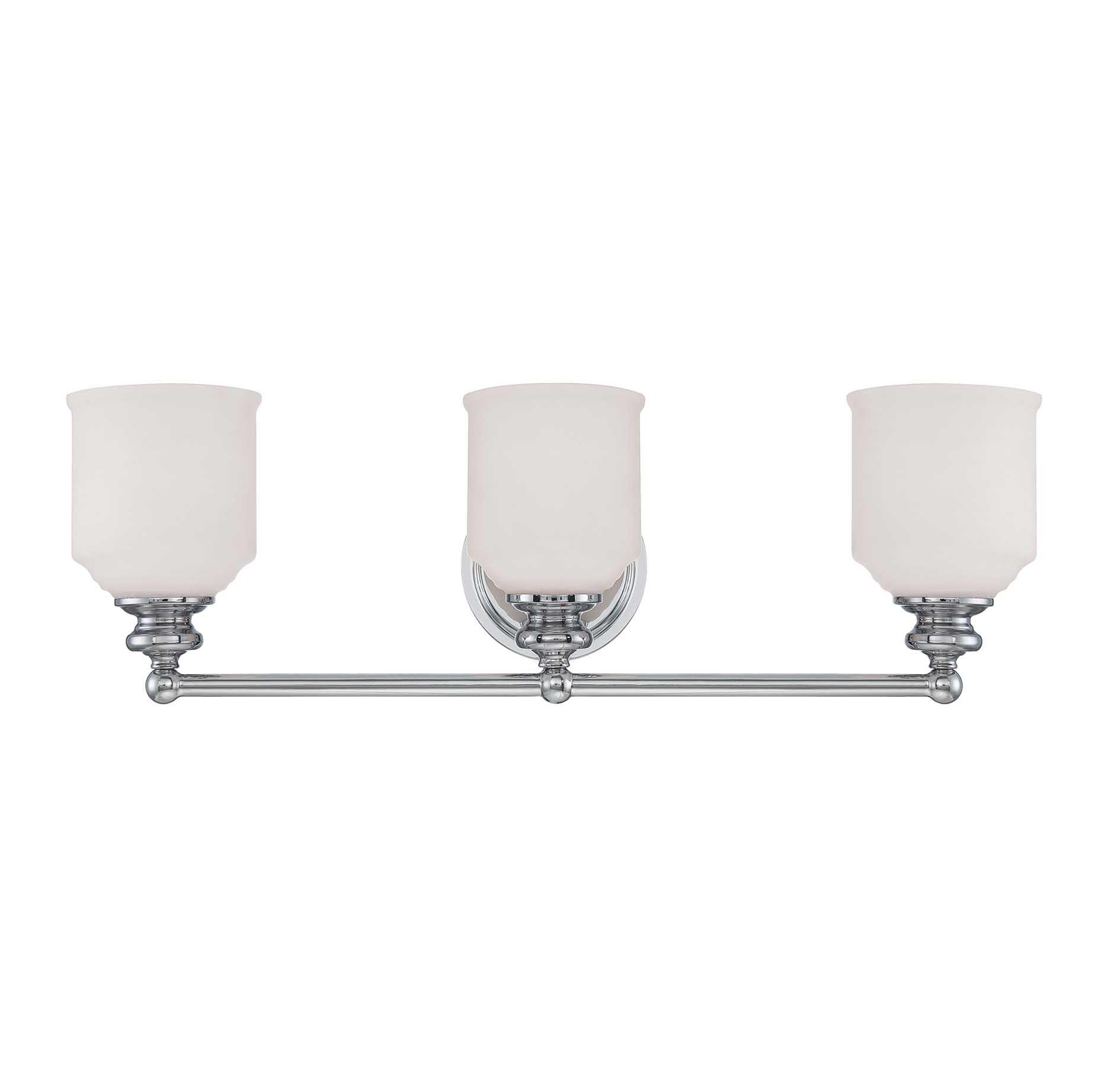 Savoy House Melrose 3 - Light Vanity in  Polished Chrome