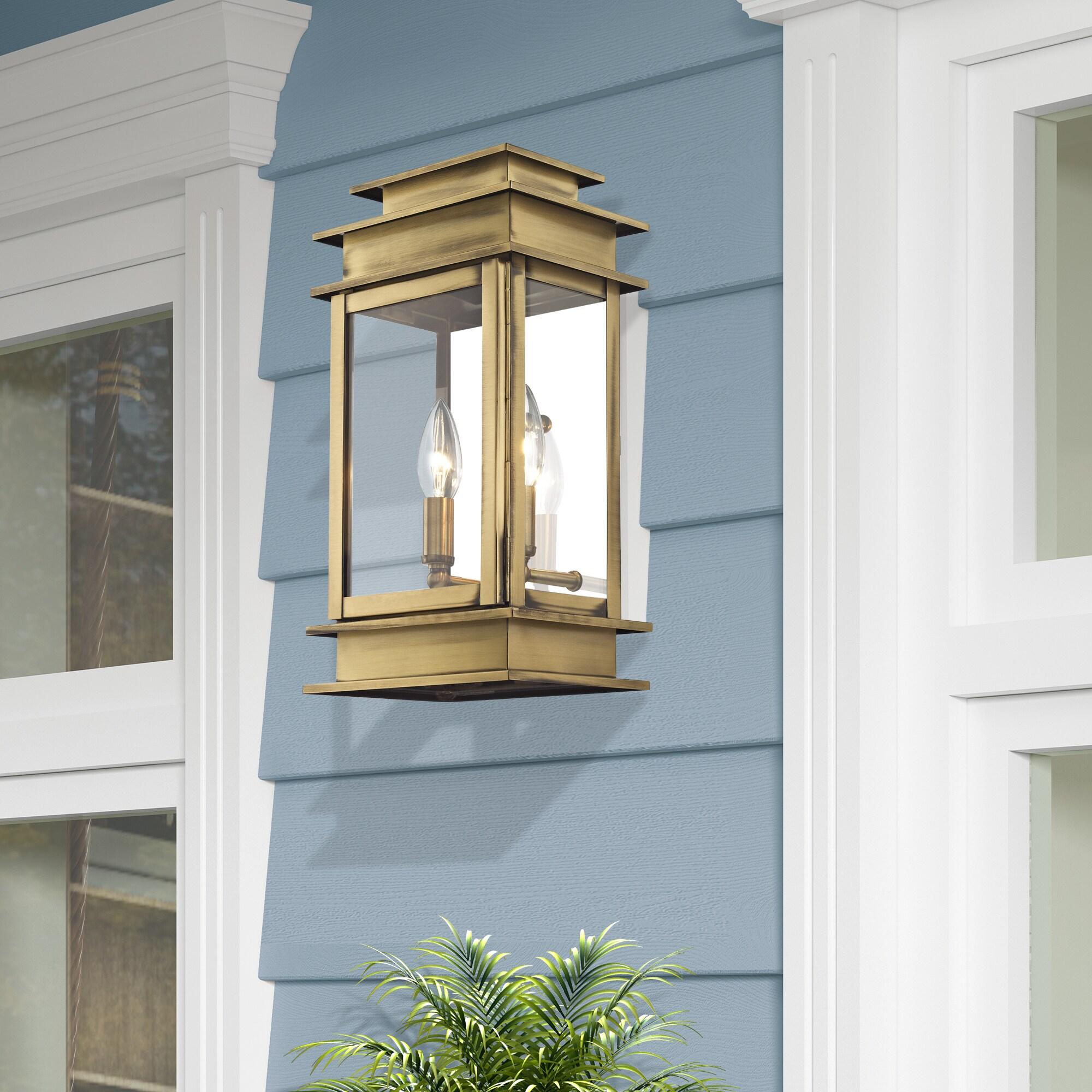 Livex Lighting Princeton 2 - Light Wall Light in  Antique Brass