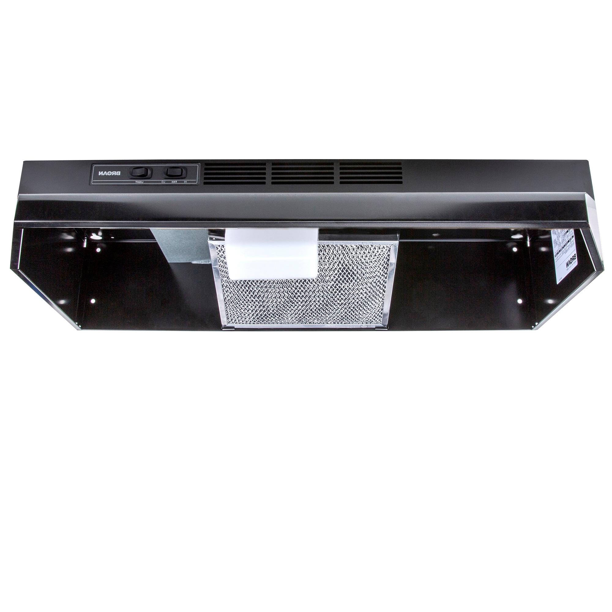 Broan NuTone 30" Steel 190 CFM Ductless (Non-Vented) Under Cabinet Range Hood with Charcoal Filter