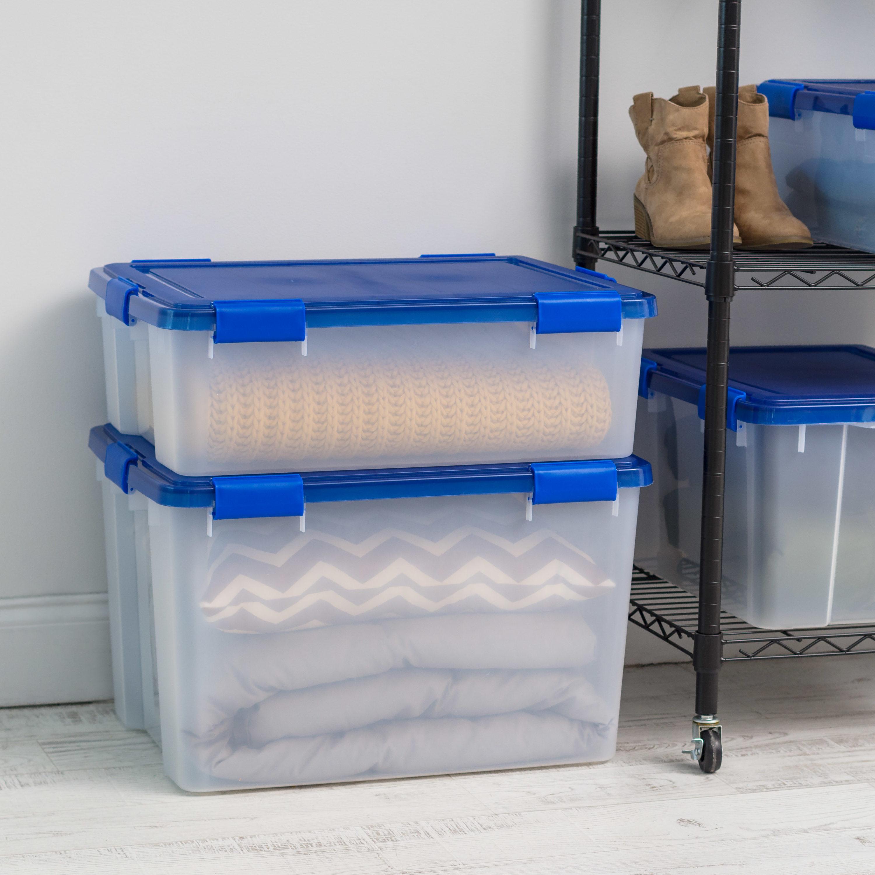 Weatherproof Clear Plastic Storage Tote