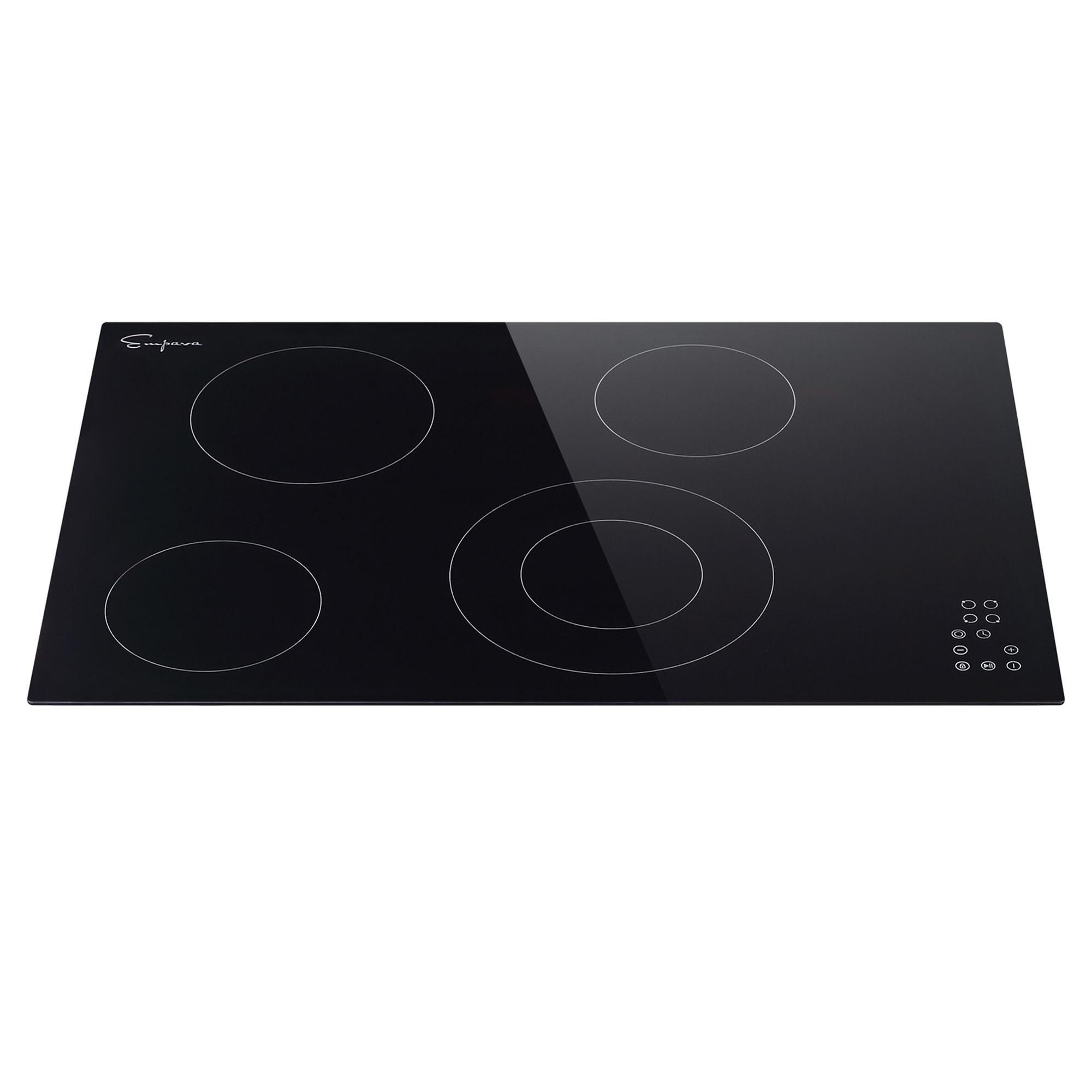 Empava 30" Black Electric 4 Burner Cooktop