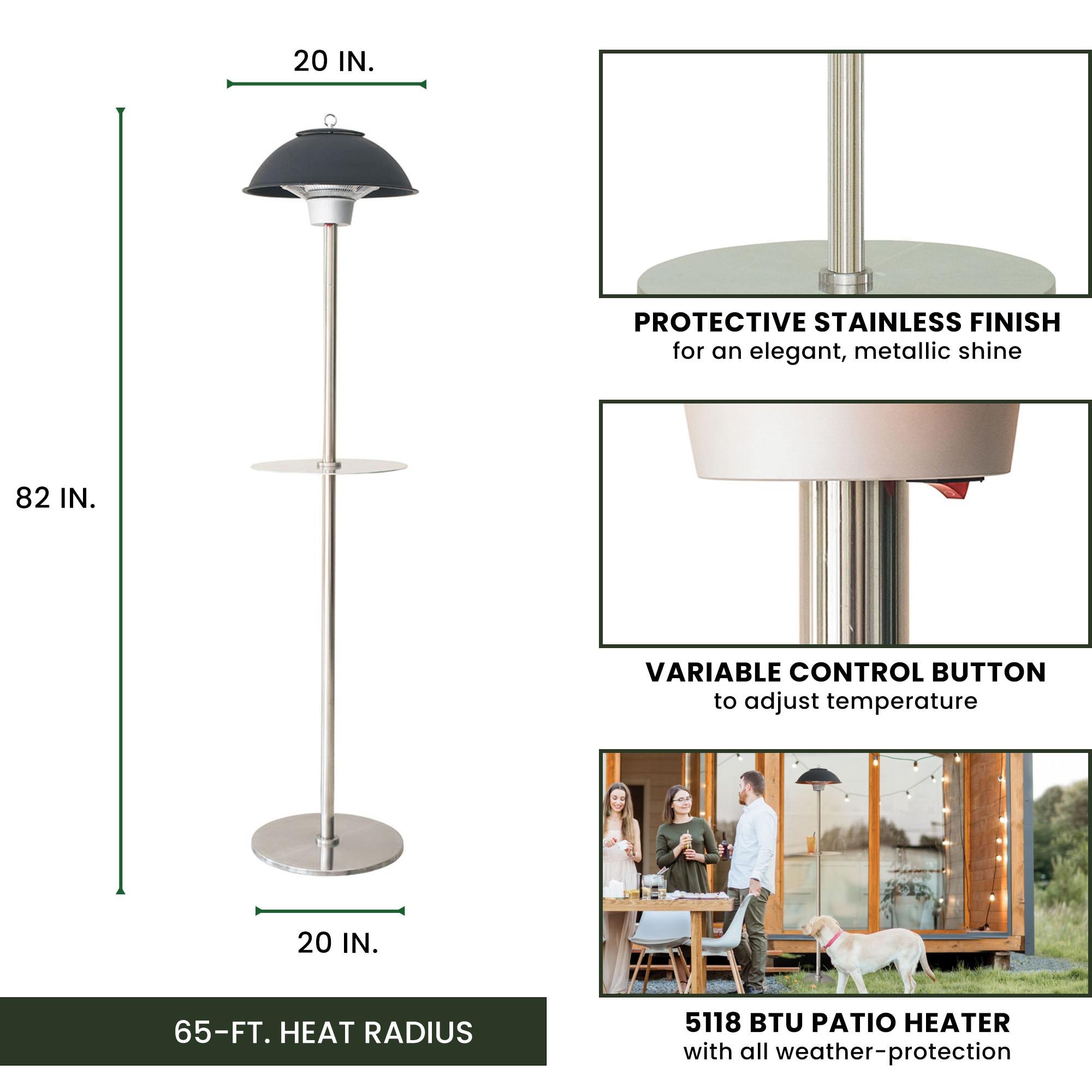 Hanover Hanover Electric Carbon Infrared Heat Lamp with Built-in Table