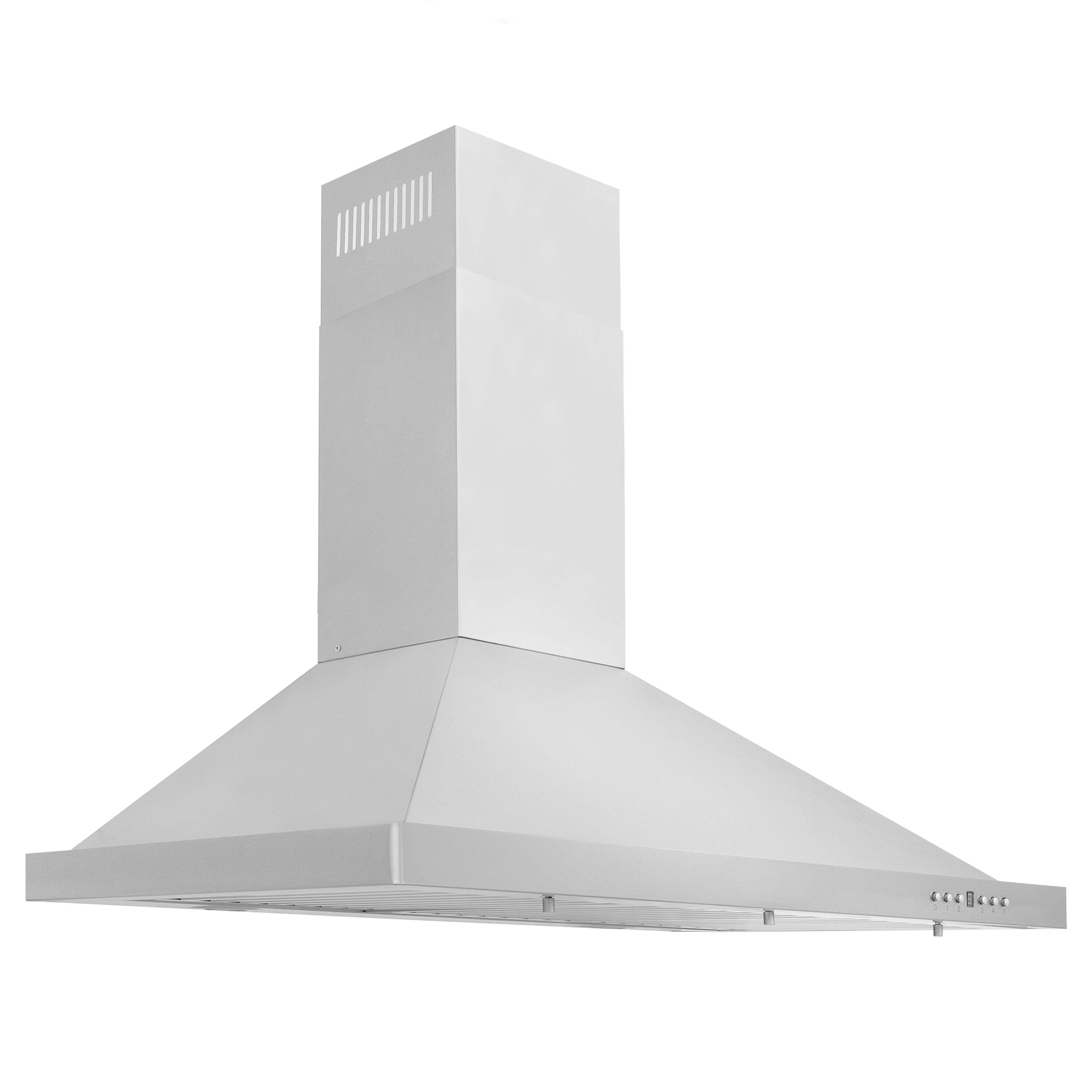ZLINE 36 in. Convertible Vent Outdoor Approved Wall Mount Range Hood in Stainless Steel (KB-304-36)
