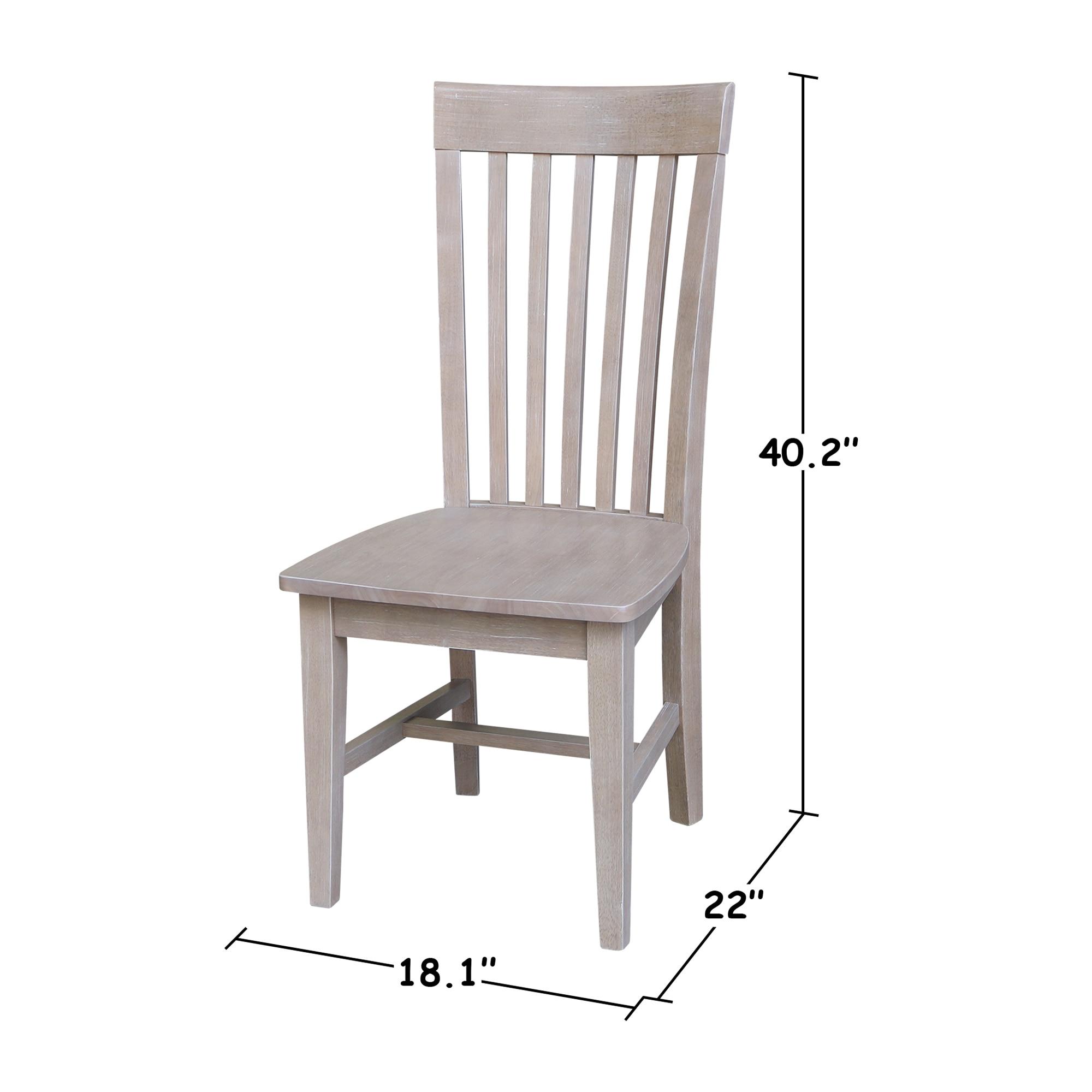 Set of 2 Tall Mission Chairs - International Concepts