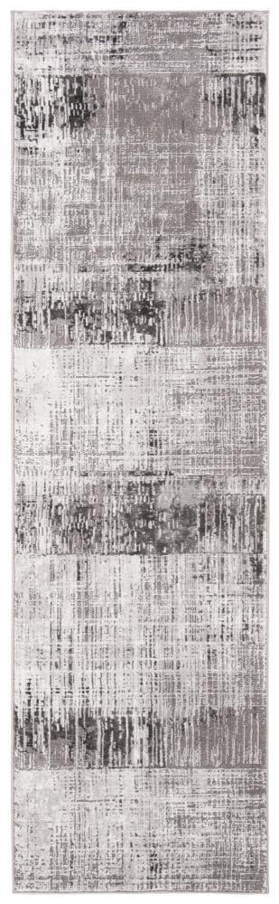 Craft CFT874 Loomed Indoor Runner Rug - Grey/Dark Grey - 2'3"x6' - Safavieh