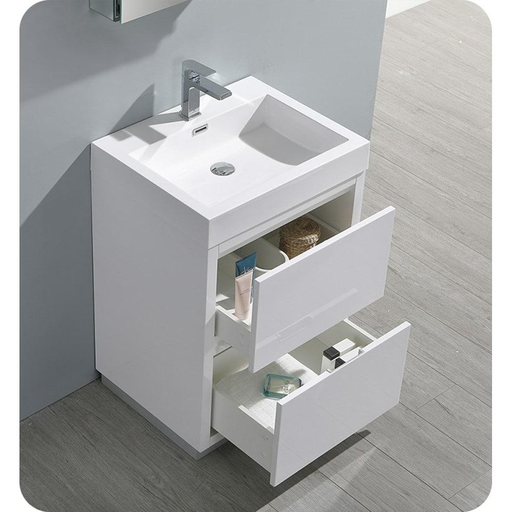 Valencia 24" Freestanding Single Sink Bathroom Vanity with Top and Sink (Faucet Not Included)