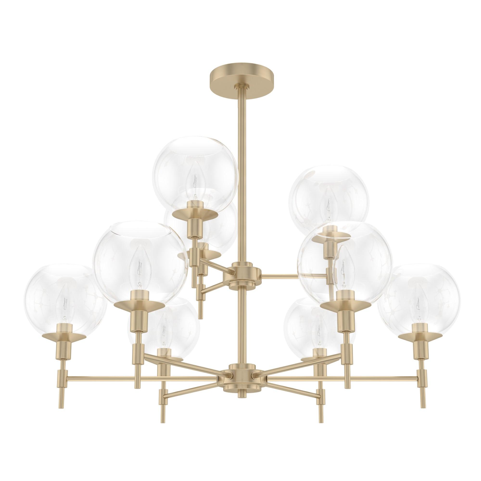 Xidane 9 Light 2-Tier Sputnik Modern Linear Chandelier