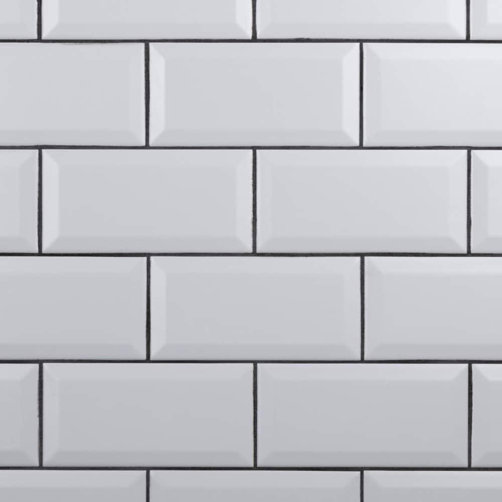 Merola Tile Crown Heights 3" x 6"Beveled Ceramic Subway Wall Tile