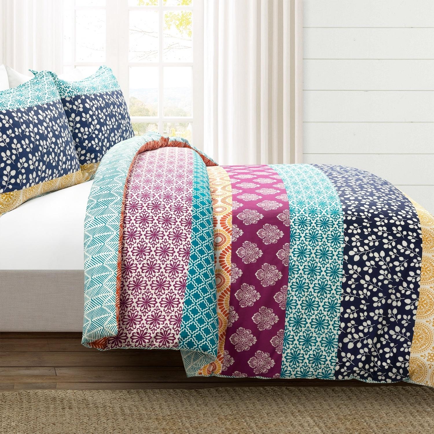 Lush Decor Lucymae 100% Cotton Duvet Cover Set