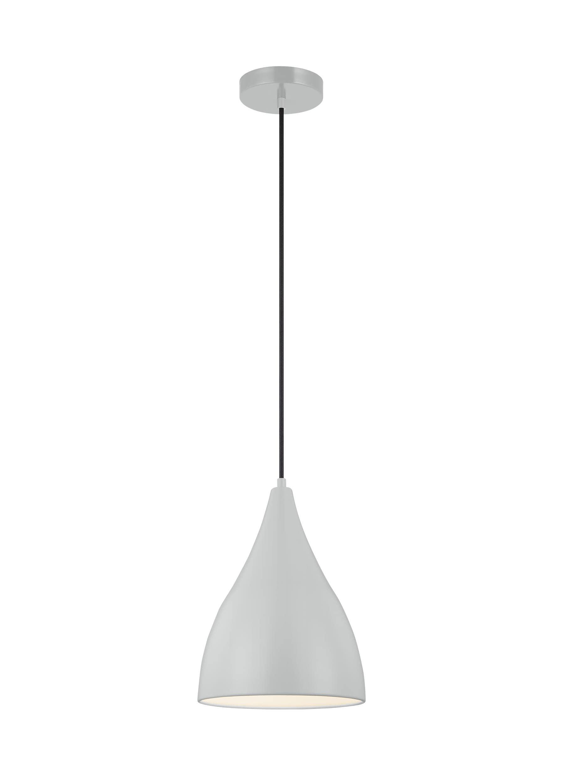 Oden Matte Grey 9" Mini Pendant with Energy Star