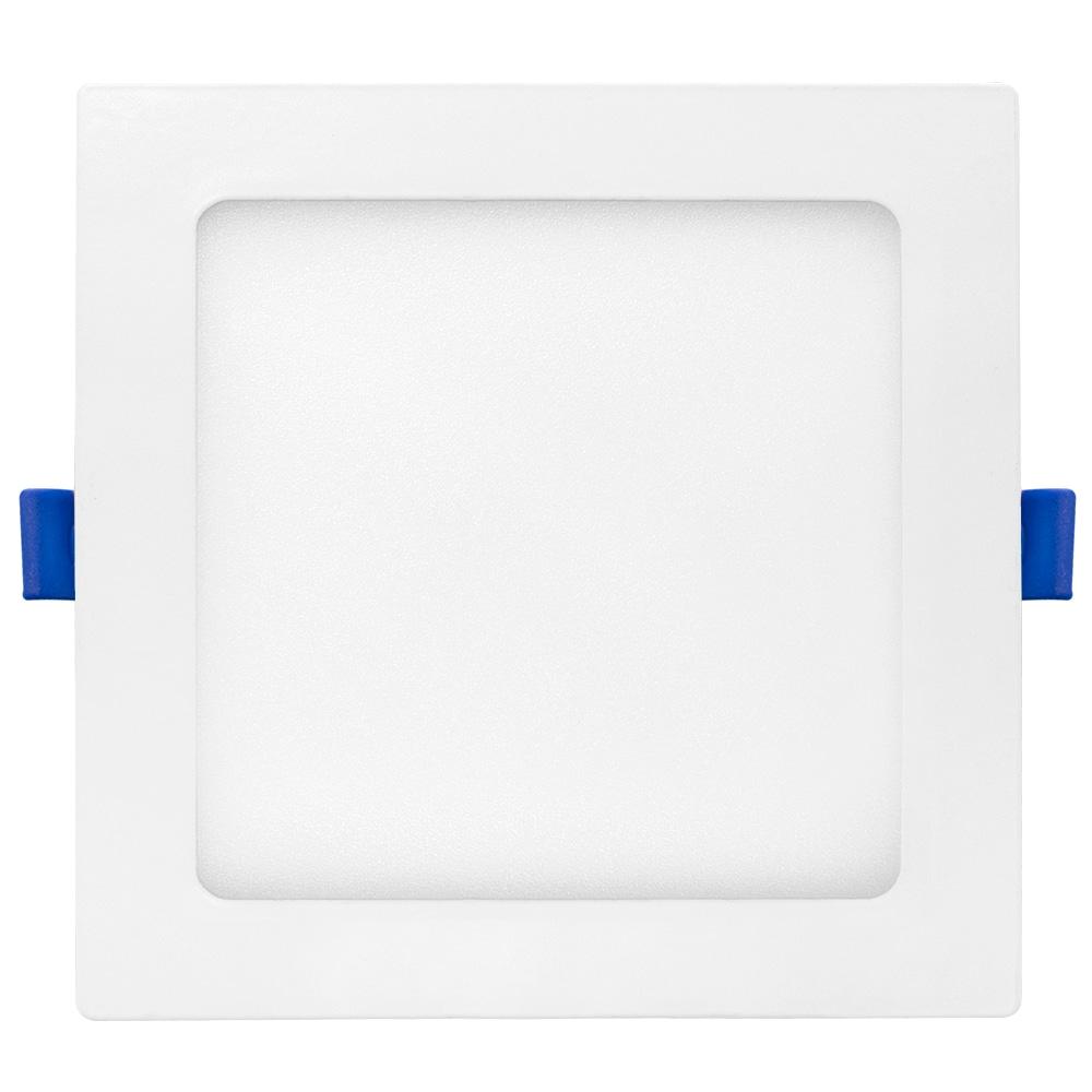 Maxxima 6 in. Square Ultra Thin LED Downlight, Slim Recessed Canless Light, IC Rated, 1000 Lumens, 5 Color Temperature Selectable 2700K/3000K/3500K/4000K/5000K, Dimmable, White Trim, J-Box Included