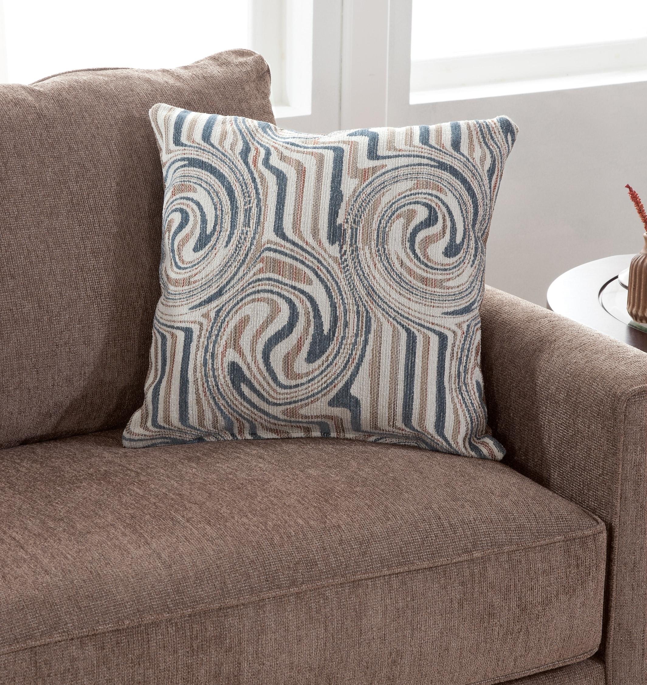 American Furniture Classics Delilah Model 8-020-A441V2 Loveseat with 2 Throw Pillows for Indoor Use