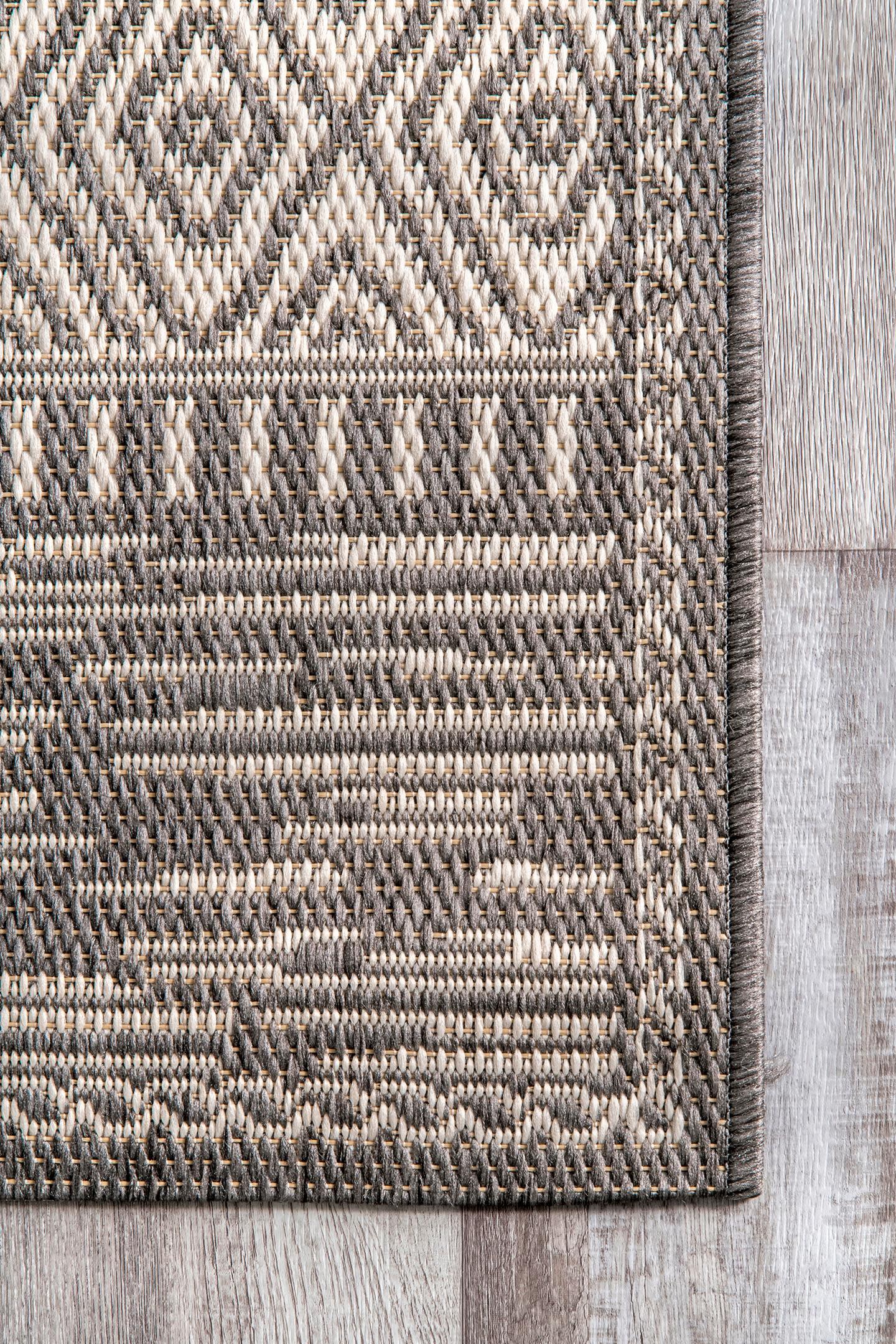 nuLOOM Lana Striped Indoor/Outdoor Area Rug, 8', Gray
