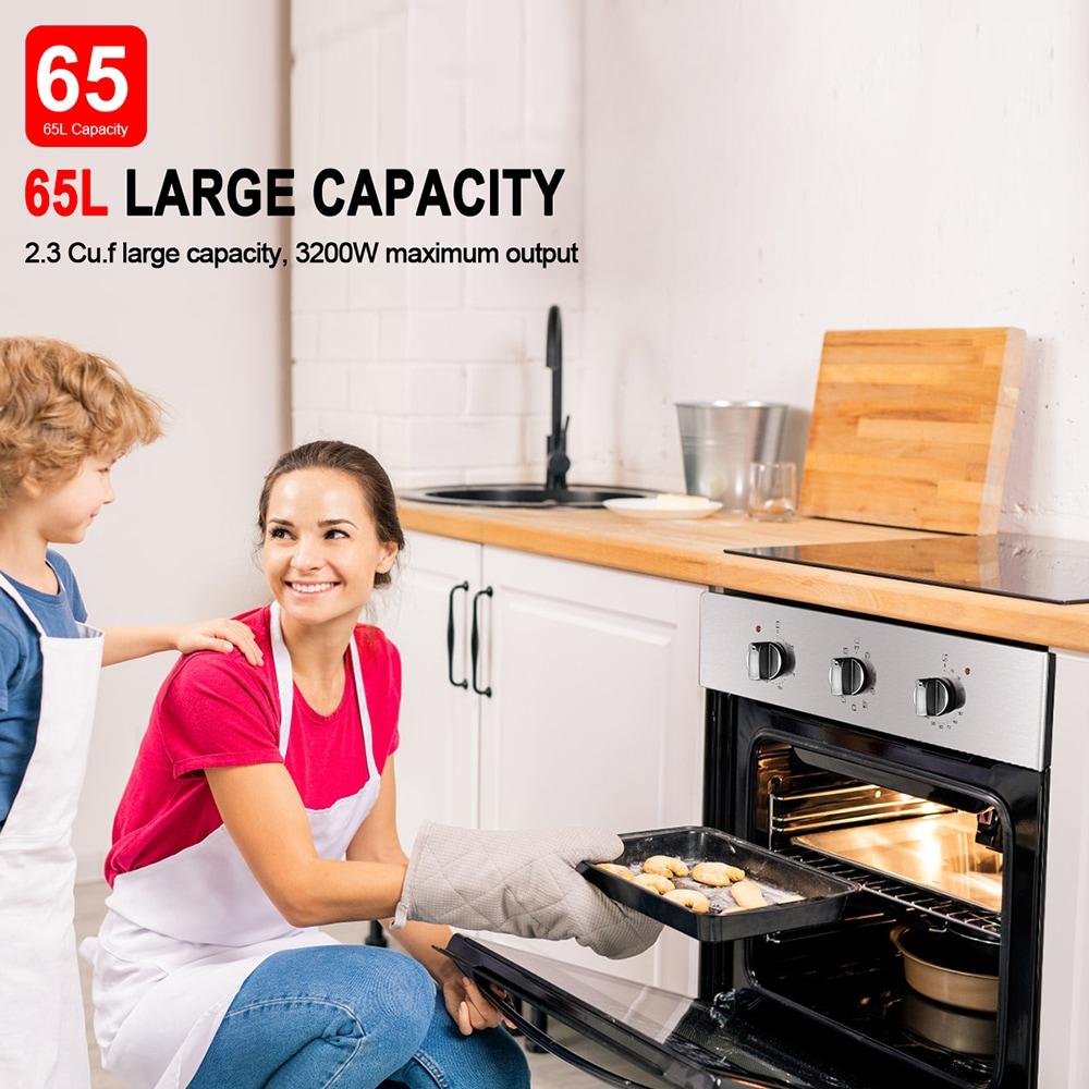 GASLAND 24" 2.3 cu. ft. Electric Single Wall Oven With 6 Cooking Functions ES606MS