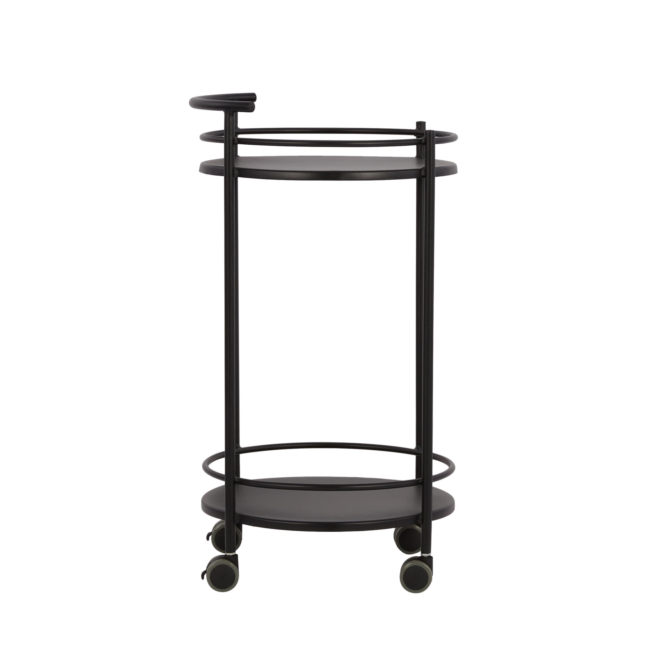 Style Selections Black Steel Outdoor Serving Cart