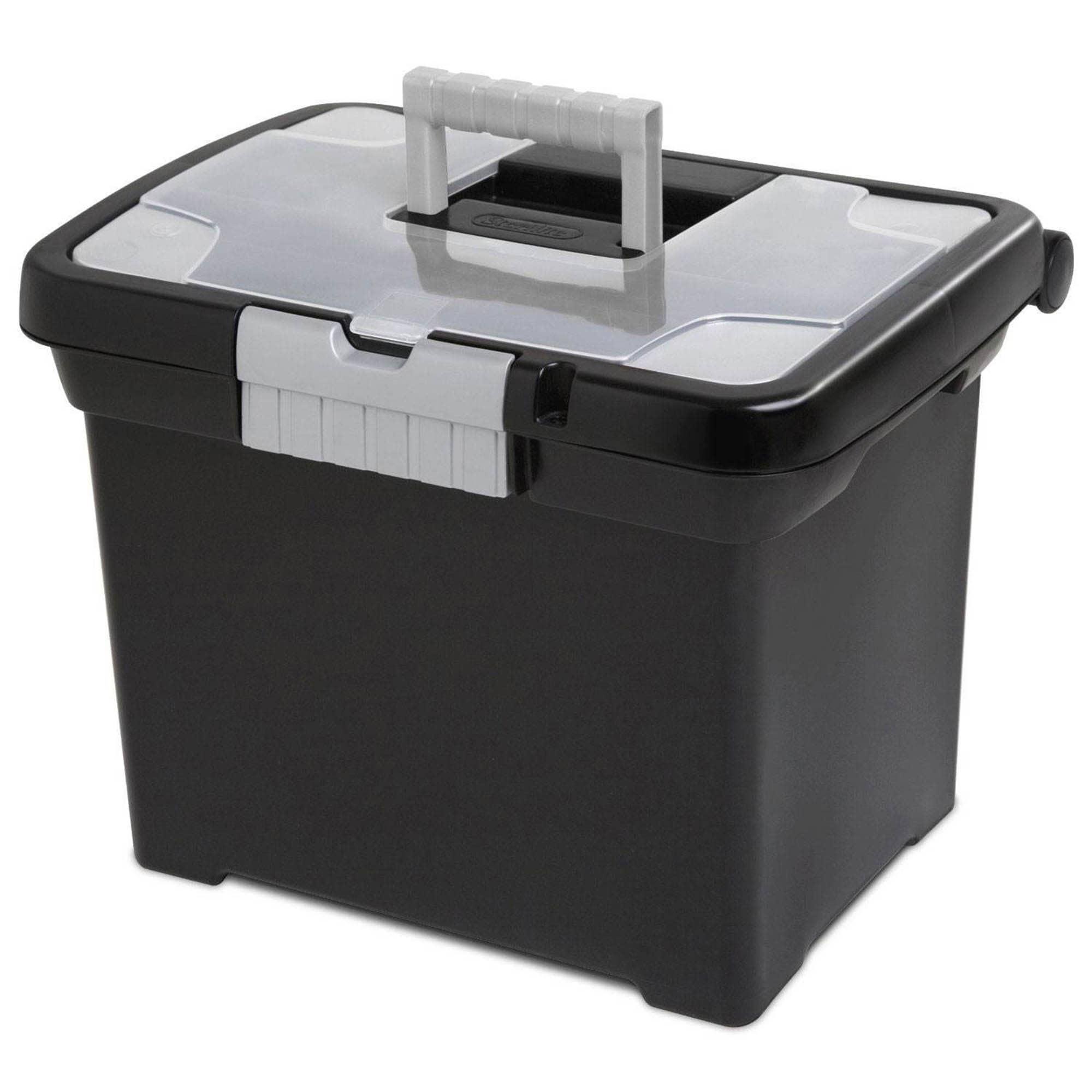 Sterilite Portable Lockable File Plastic Box Set (Set of 8)