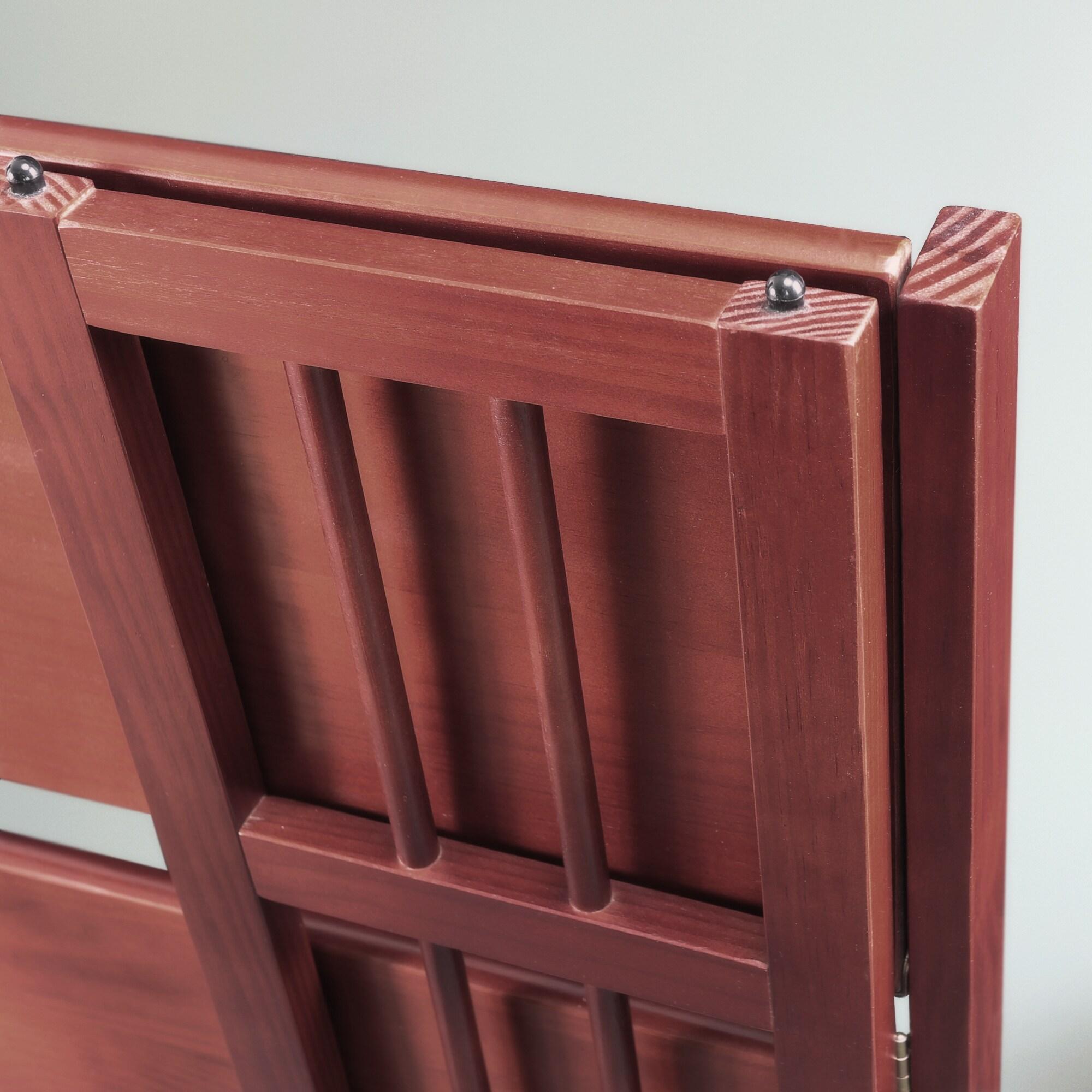 Casual Home 331-33 14 in. 3-Shelf Folding Bookcase, Walnut