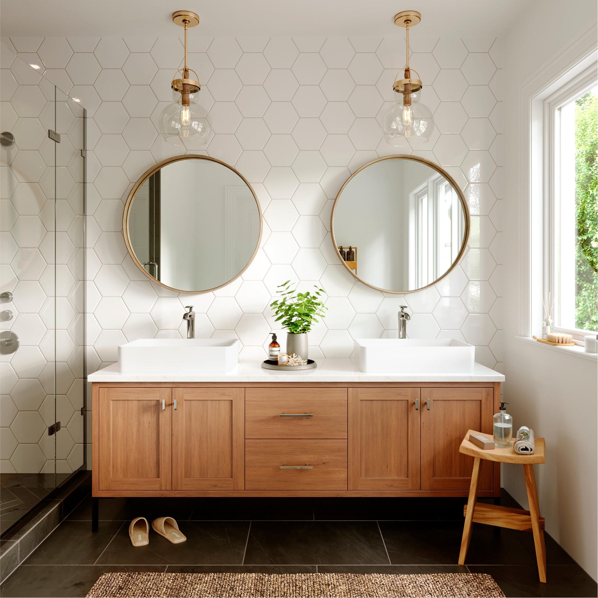 Karran Woodburn Single Handle Single Hole Vessel Bathroom Faucet With Matching Pop-up Drain