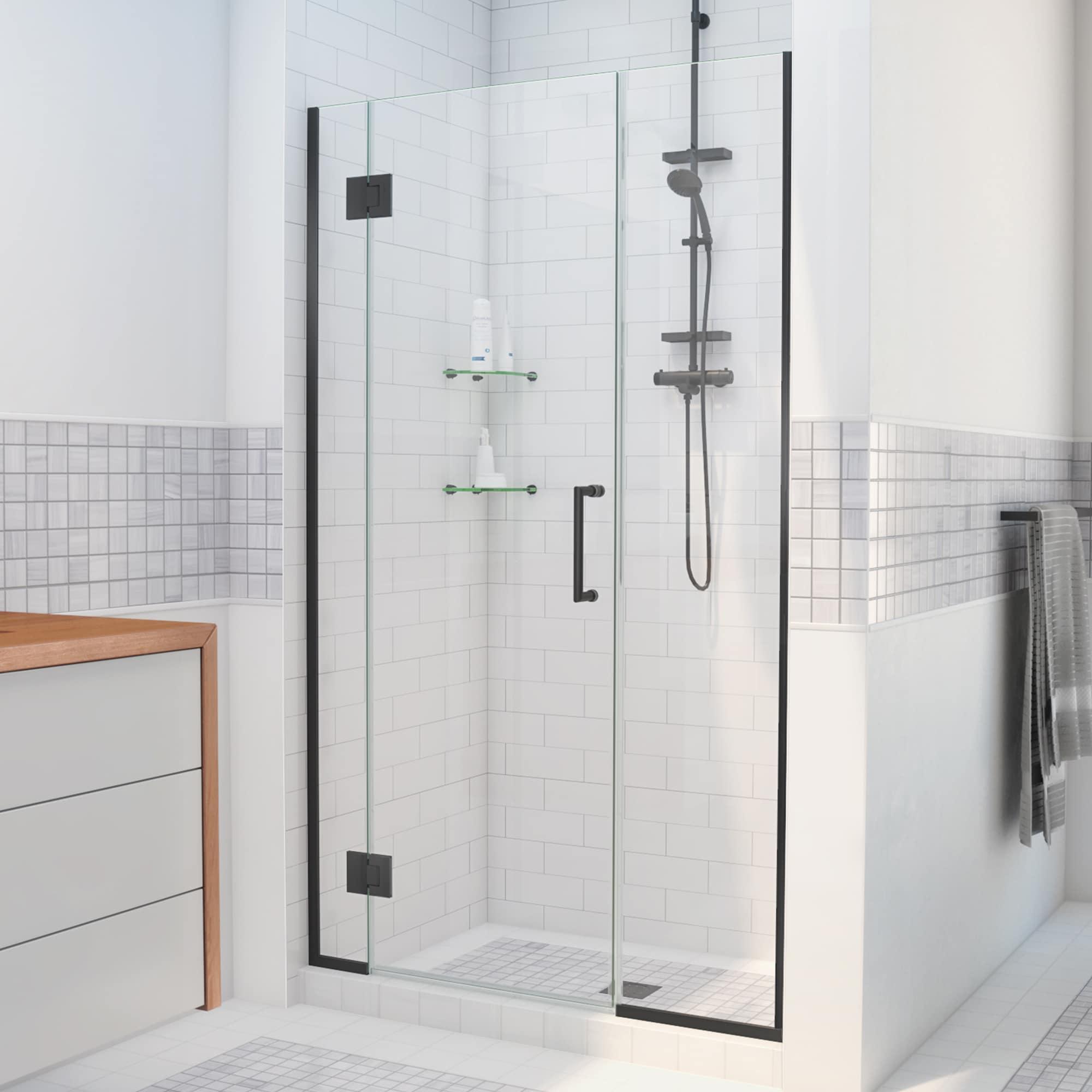 Unidoor-X 57.5" W x 72" H Hinged Frameless Shower Door