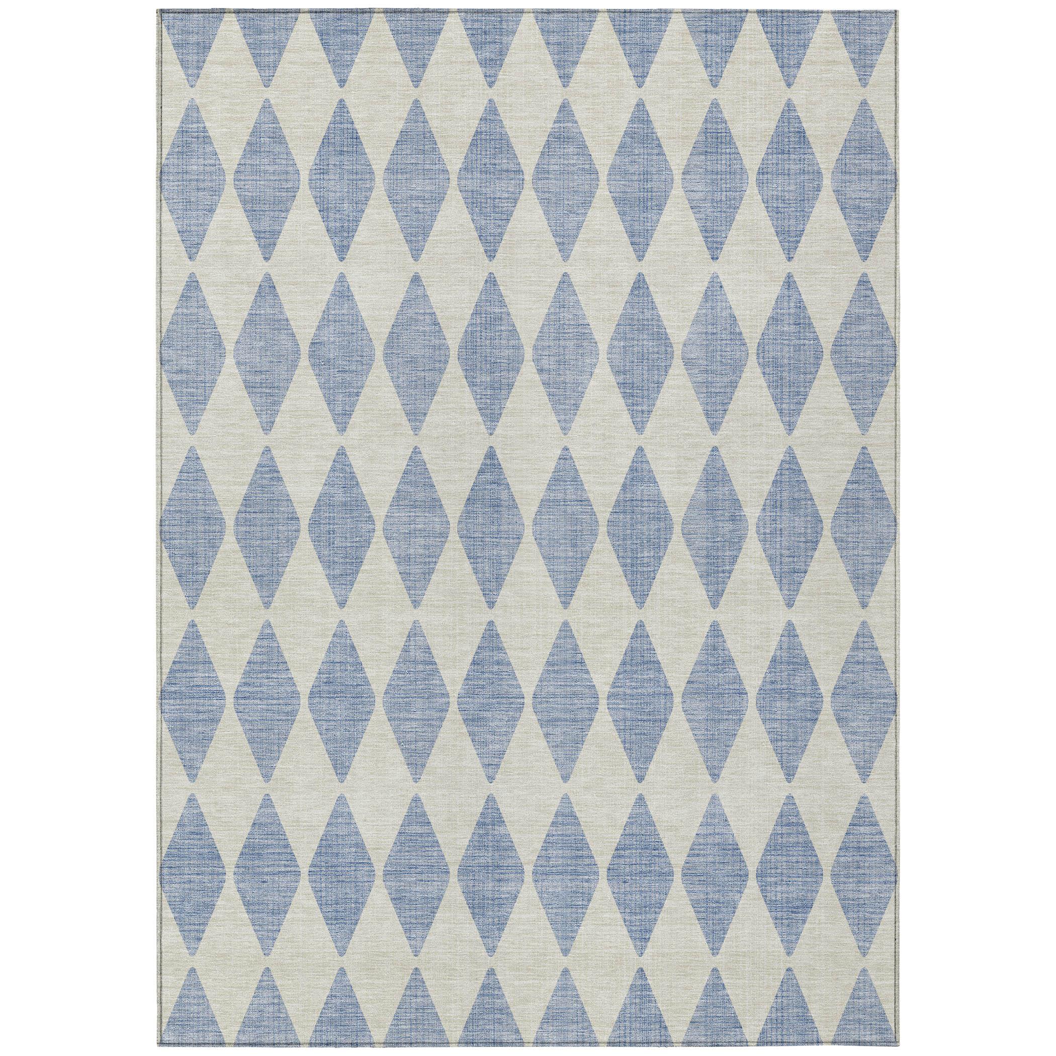 Addison Rugs Chantille ACN578 Sky 5' x 7'6" Indoor Outdoor Area Rug, Easy Clean, Machine Washable, Non Shedding, Bedroom, Living Room, Dining Room, Kitchen, Patio Rug