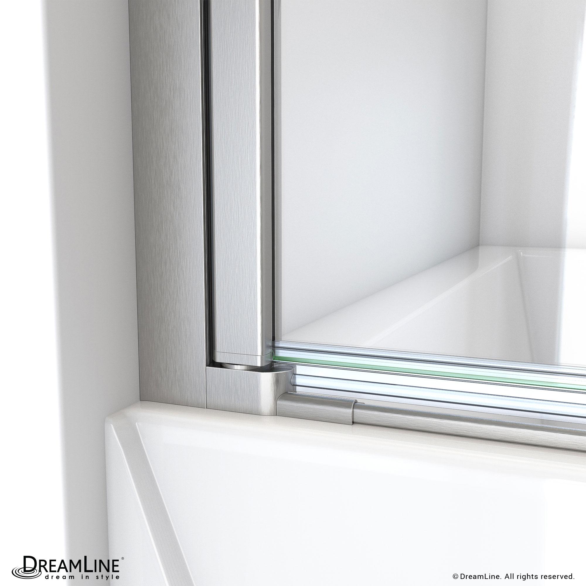 Aqua-Q Swing 58" H Frameless Tub Door