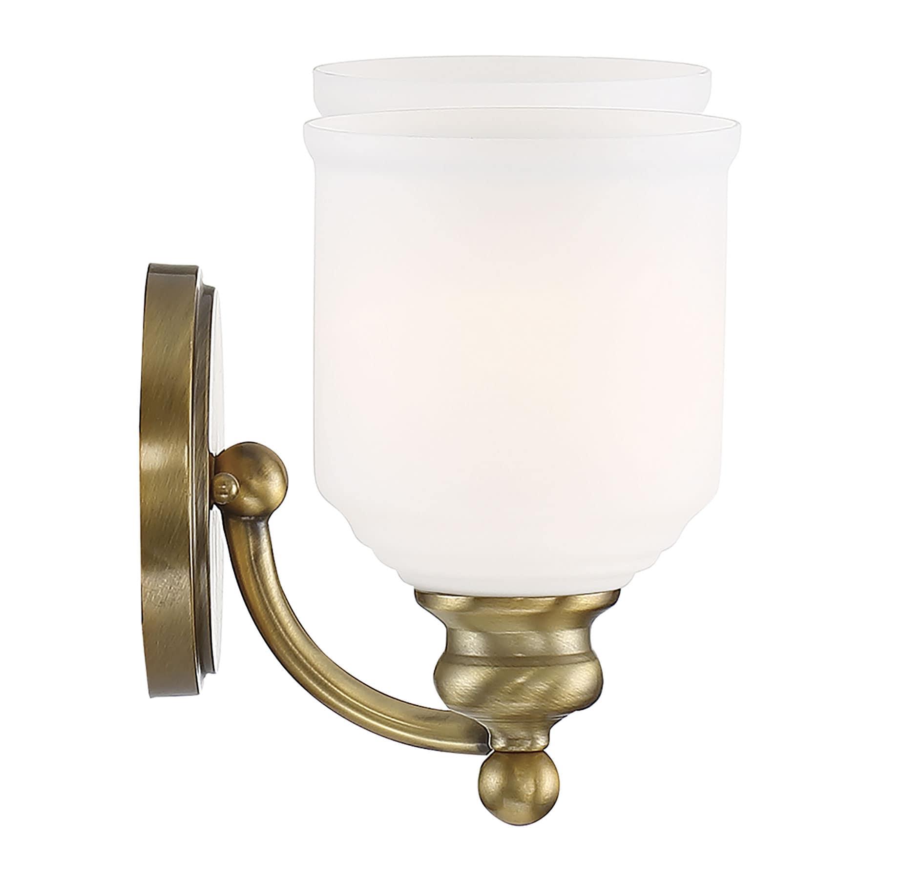 Savoy House Melrose 2 - Light Vanity in  Warm Brass